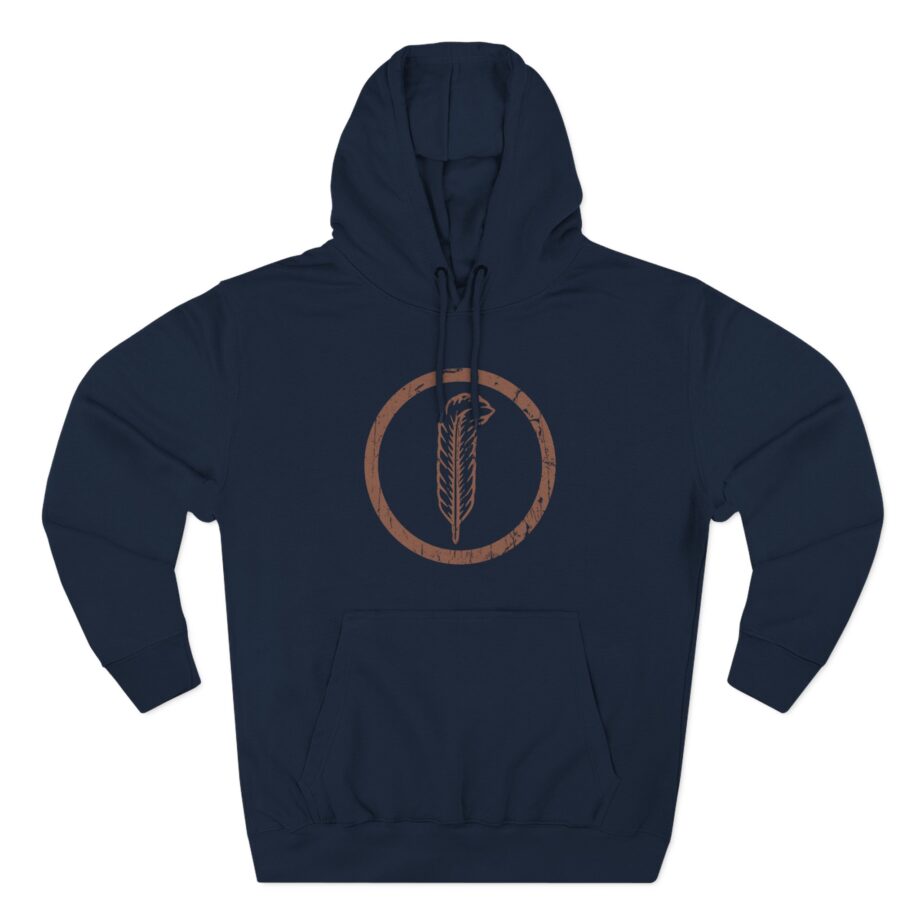 Robert Plant Distressed Feather Logo Three-Panel Fleece Hoodie