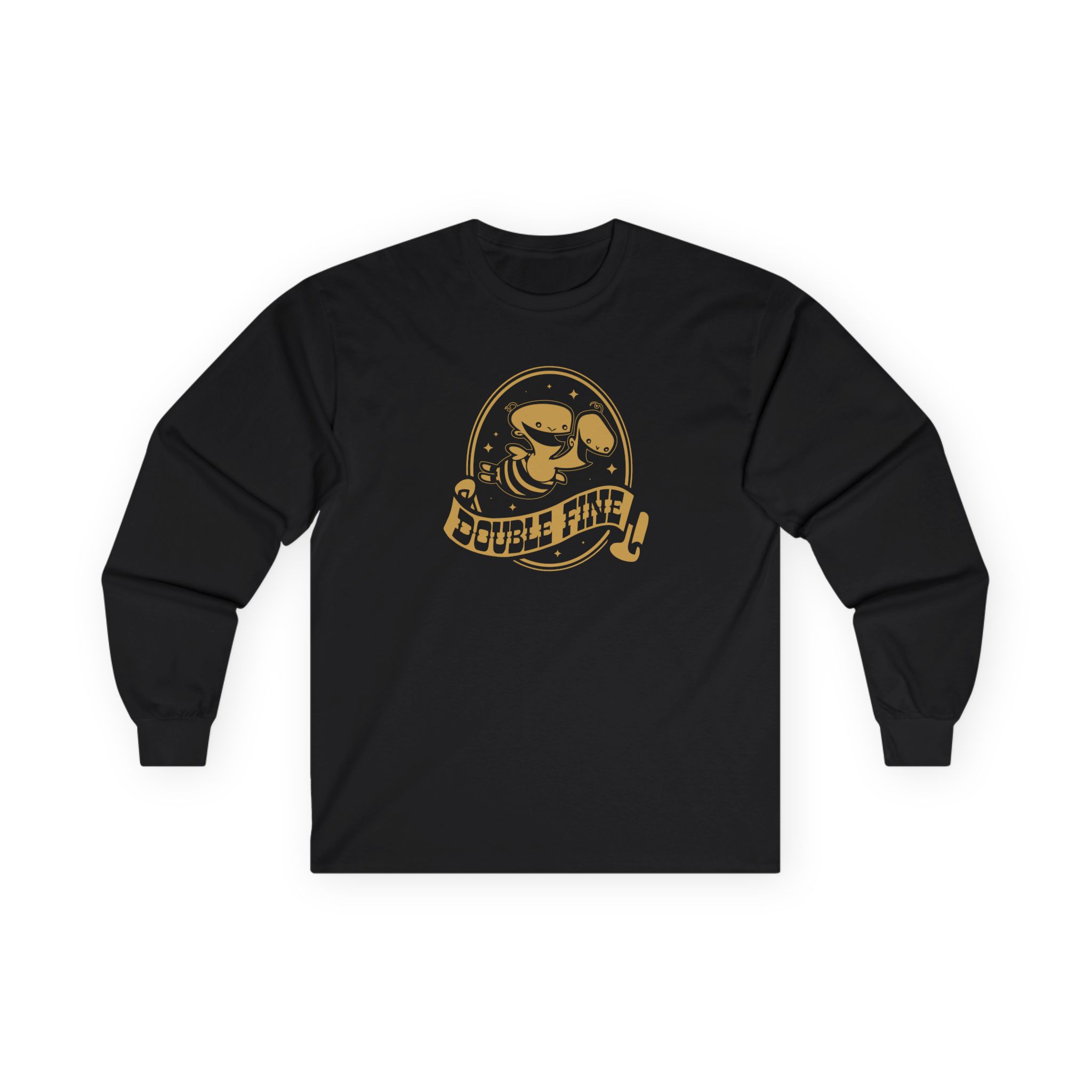 Double Fine Golden Two-headed Baby Unisex Ultra Cotton Long Sleeve Tee
