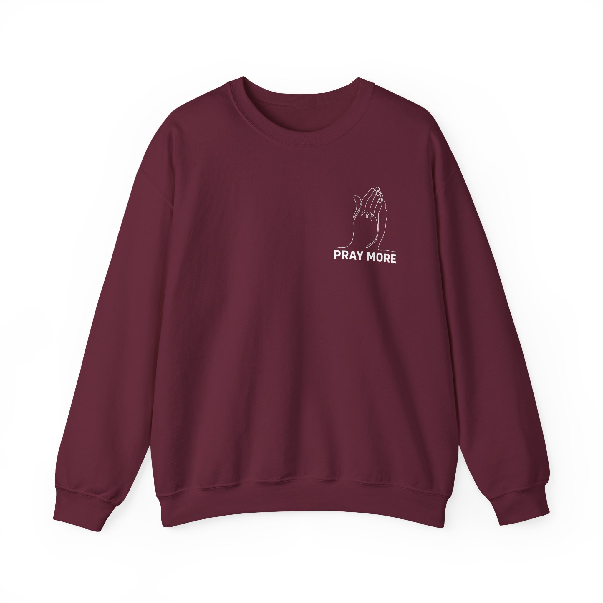 Roman Atwood Pray More Unisex Heavy Blendâ„¢ Crewneck Sweatshirt