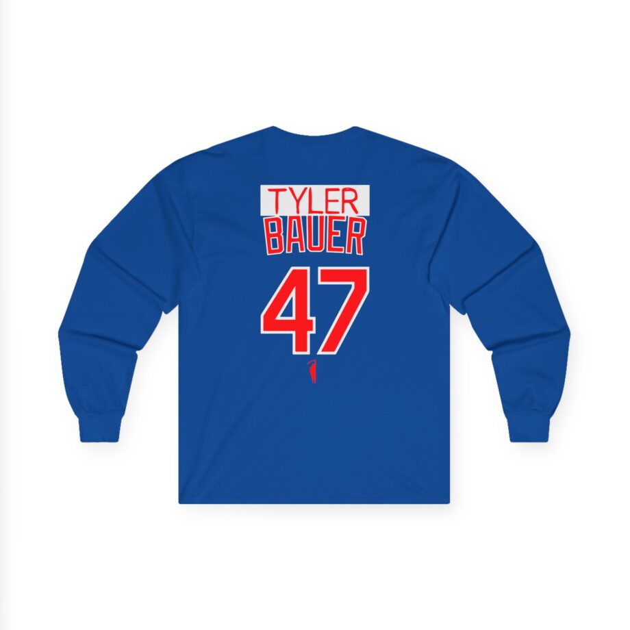 Trevor Bauer Hard Work Never Settles Unisex Ultra Cotton Long Sleeve Tee