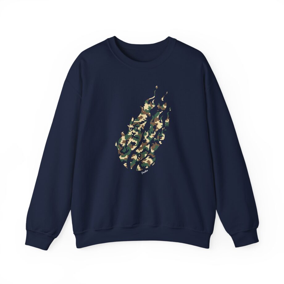 Preston Pixel Camo Unisex Heavy Blend™ Crewneck Sweatshirt