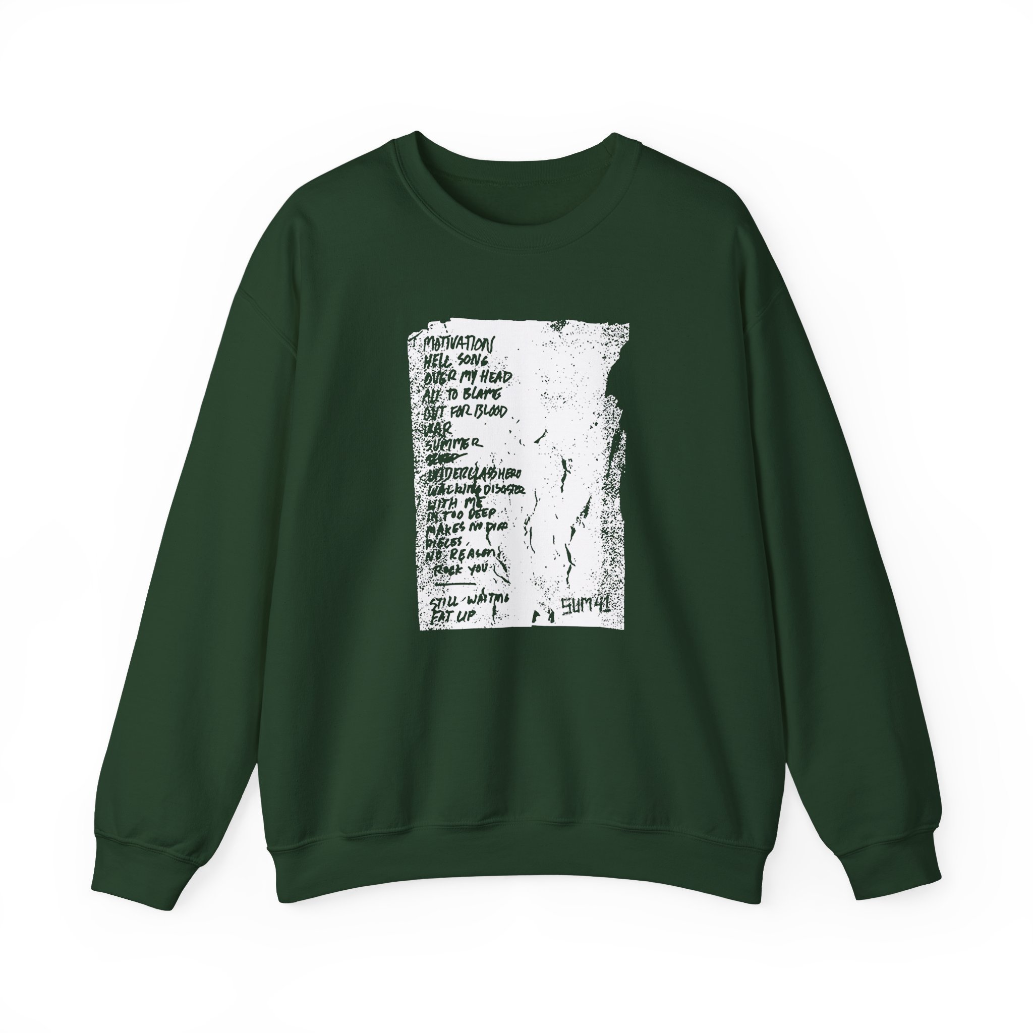 Sum 41 Setlist Unisex Heavy Blendâ„¢ Crewneck Sweatshirt