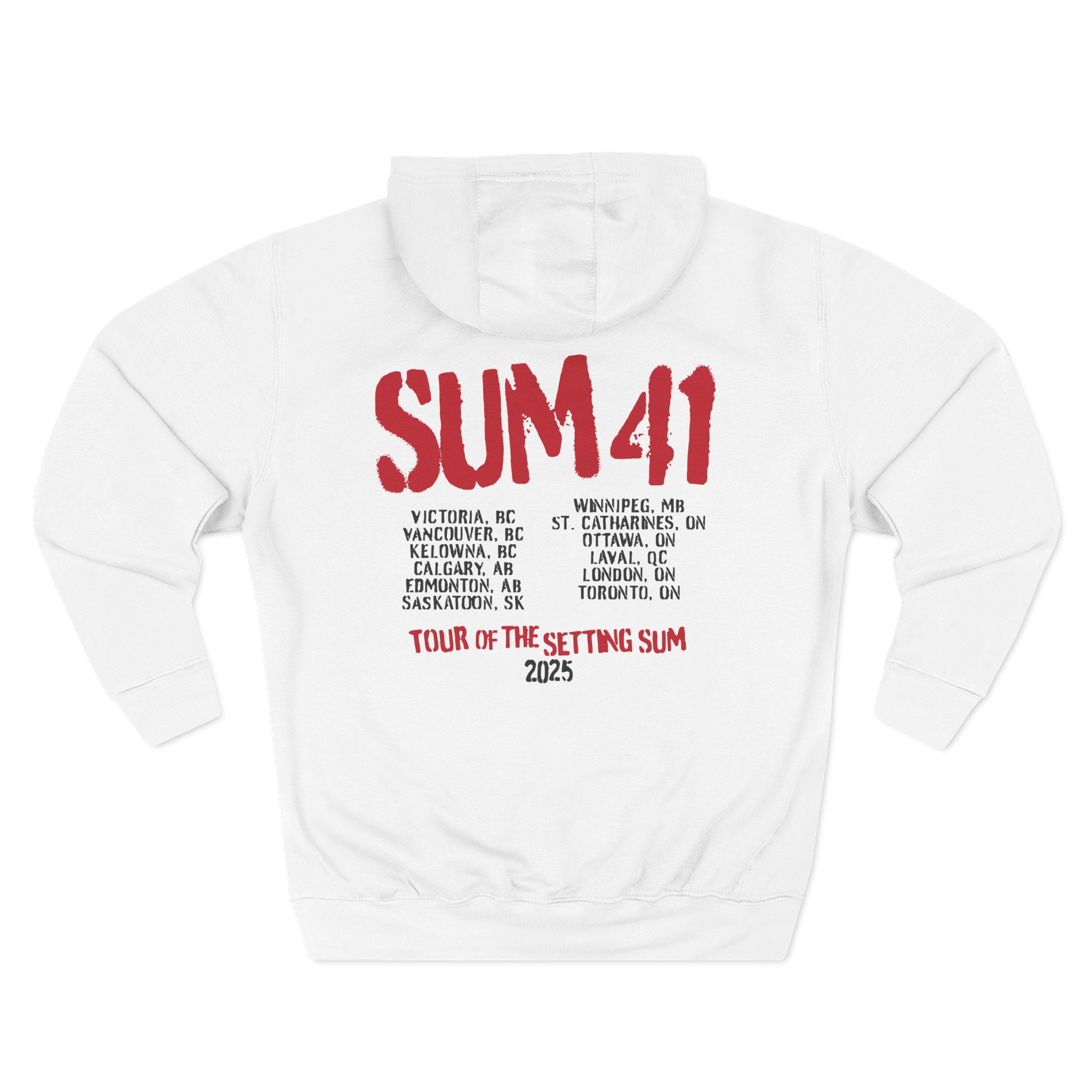 Sum 41 the Final Tour Three-Panel Fleece Hoodie
