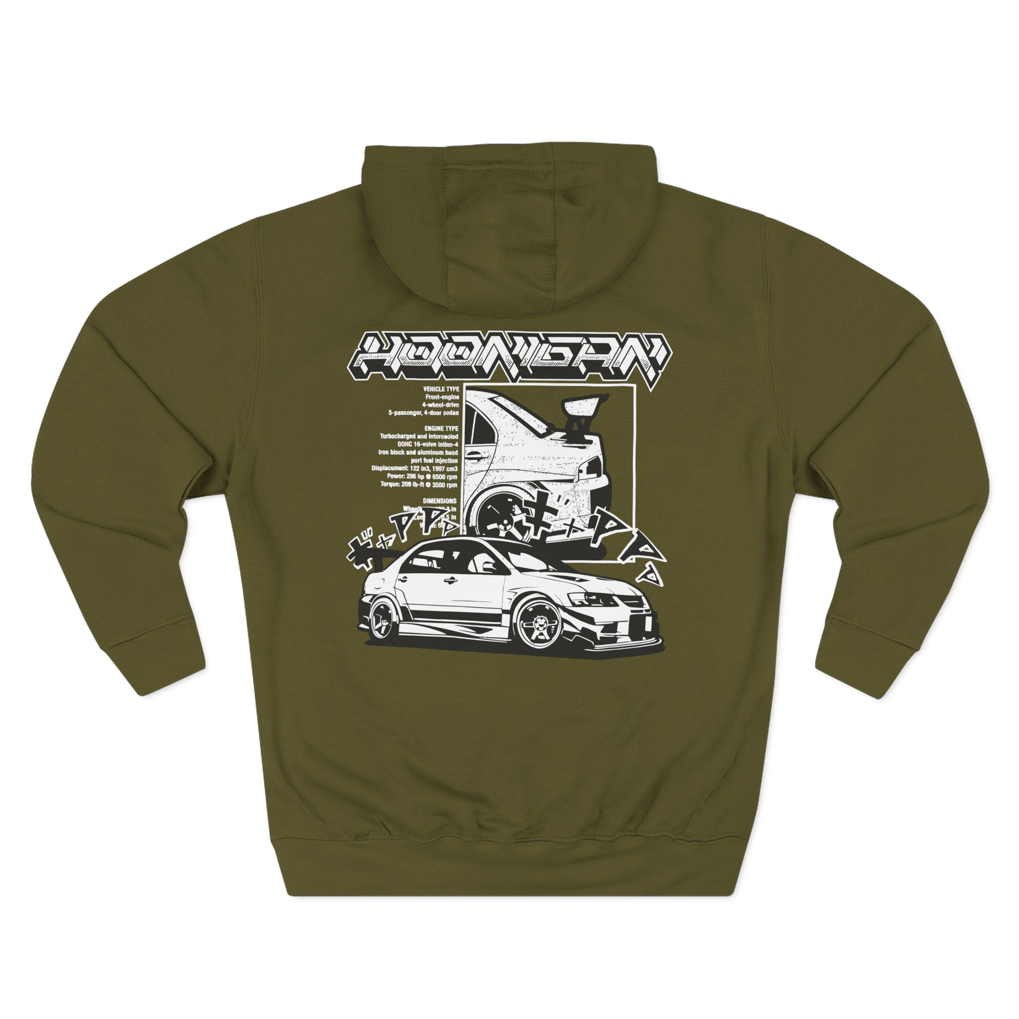 Ken Block Hoonigan Hardtail Three-Panel Fleece Hoodie