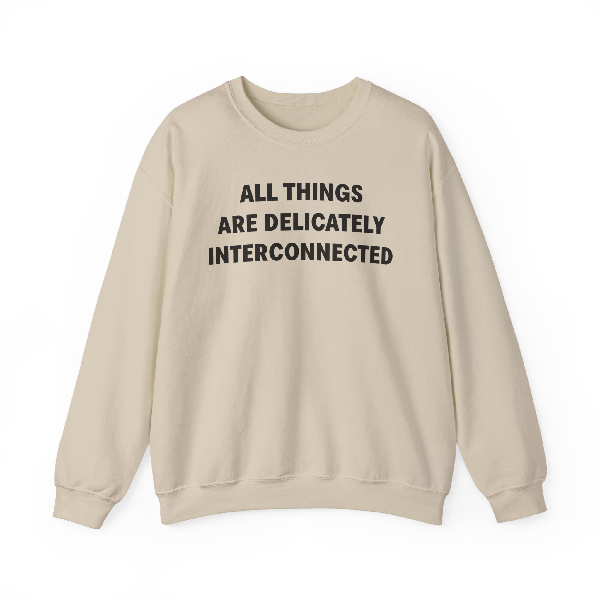 Jenny Holzer All Things Are Delicately Interconnected Unisex Heavy Blendâ„¢ Crewneck Sweatshirt