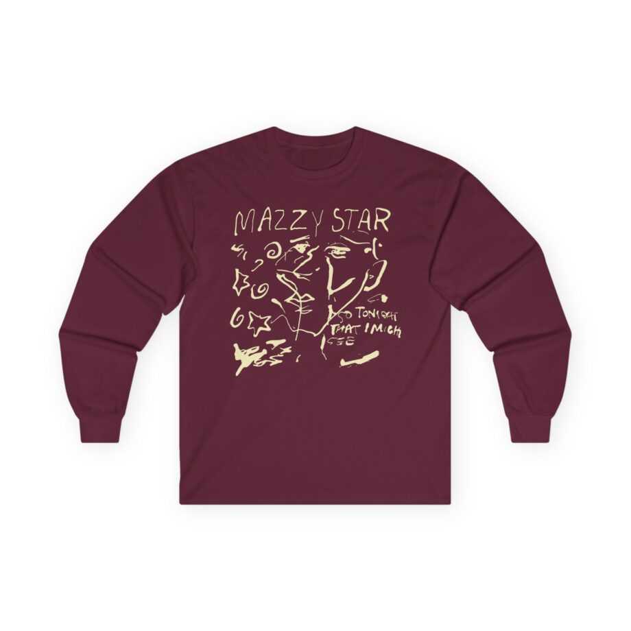 Binchtopia Max Wearing Mazzy Star 90s Unisex Ultra Cotton Long Sleeve Tee