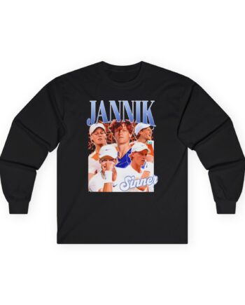 Jannik Sinner Retro Art Unisex Ultra Cotton Long Sleeve Tee