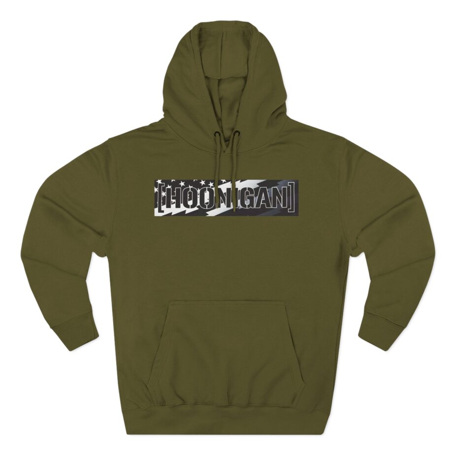 Ken Block Hoonigan Stars & Stripes Censor Bar Three-Panel Fleece Hoodie
