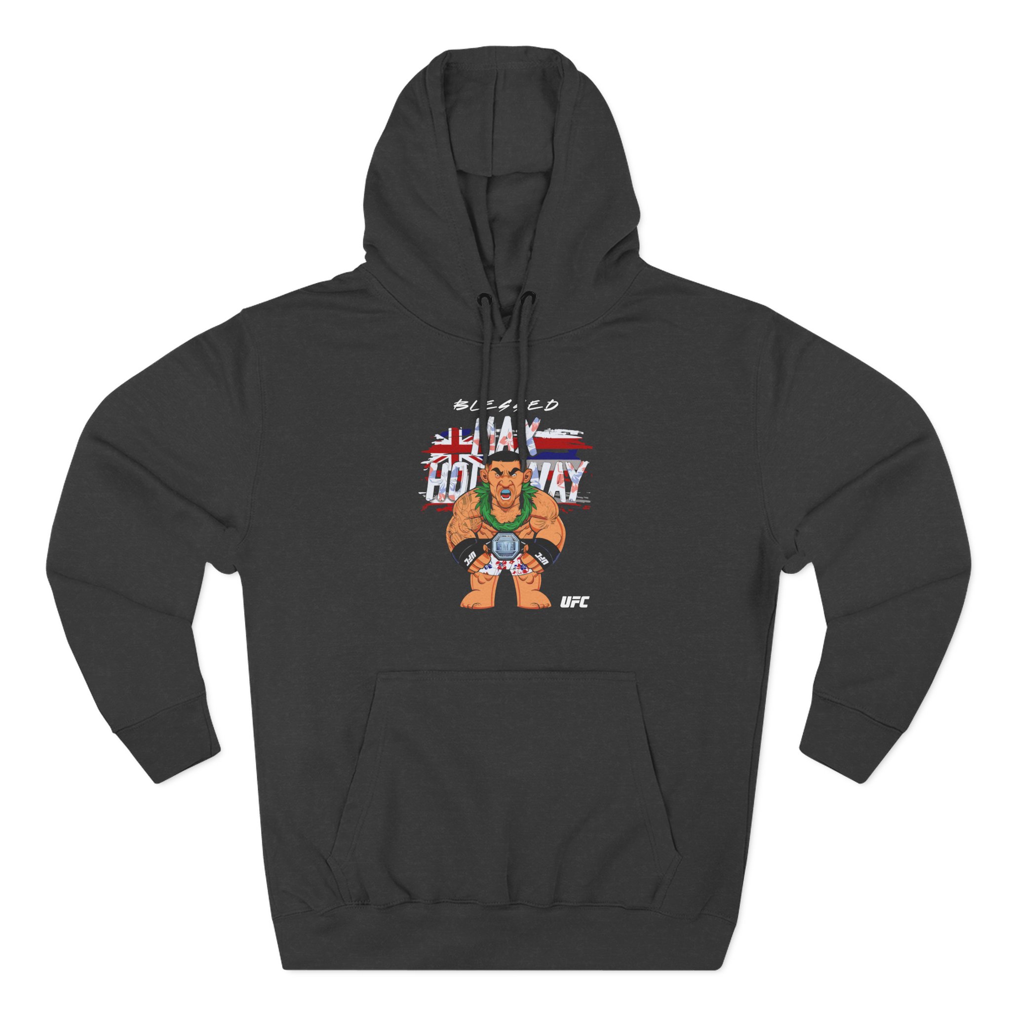 Max Holloway Big Shots Hawaii Three-Panel Fleece Hoodie