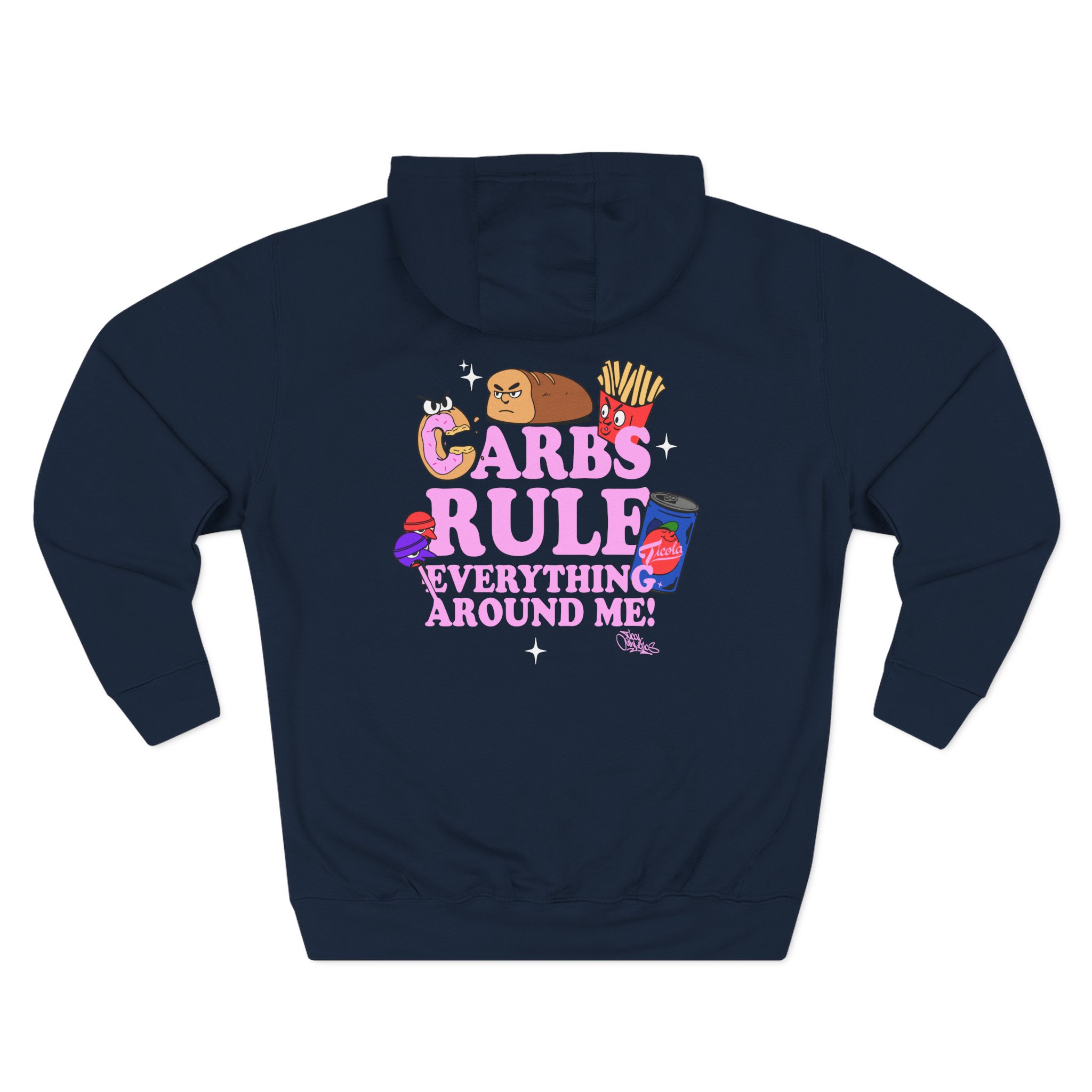 Method Man Carbs Rule Everything Around Me Three-Panel Fleece Hoodie