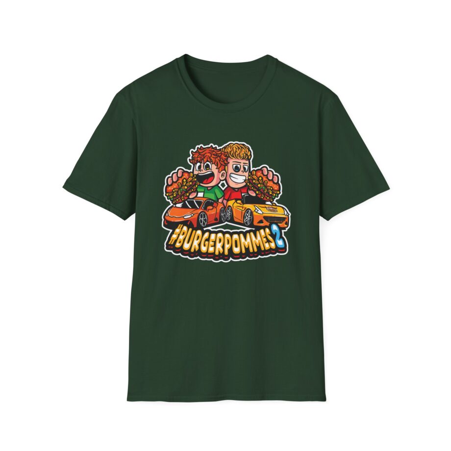 Burger Pommes Unisex Softstyle T-Shirt