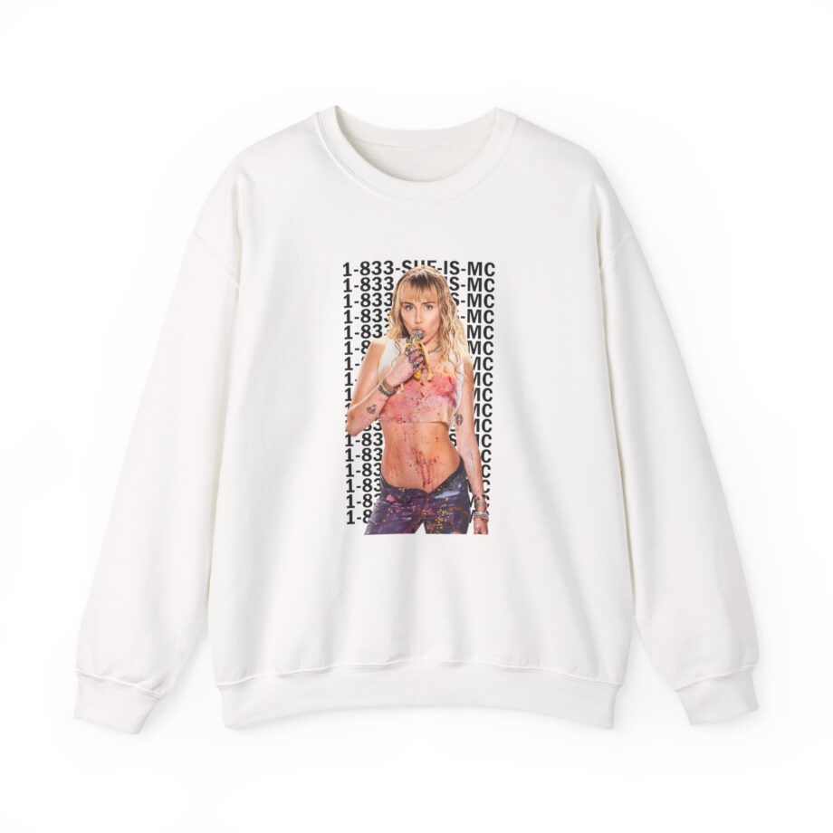 Lil Nasx Miley Cyrus 1-833-she-is-mc Unisex Heavy Blend™ Crewneck Sweatshirt