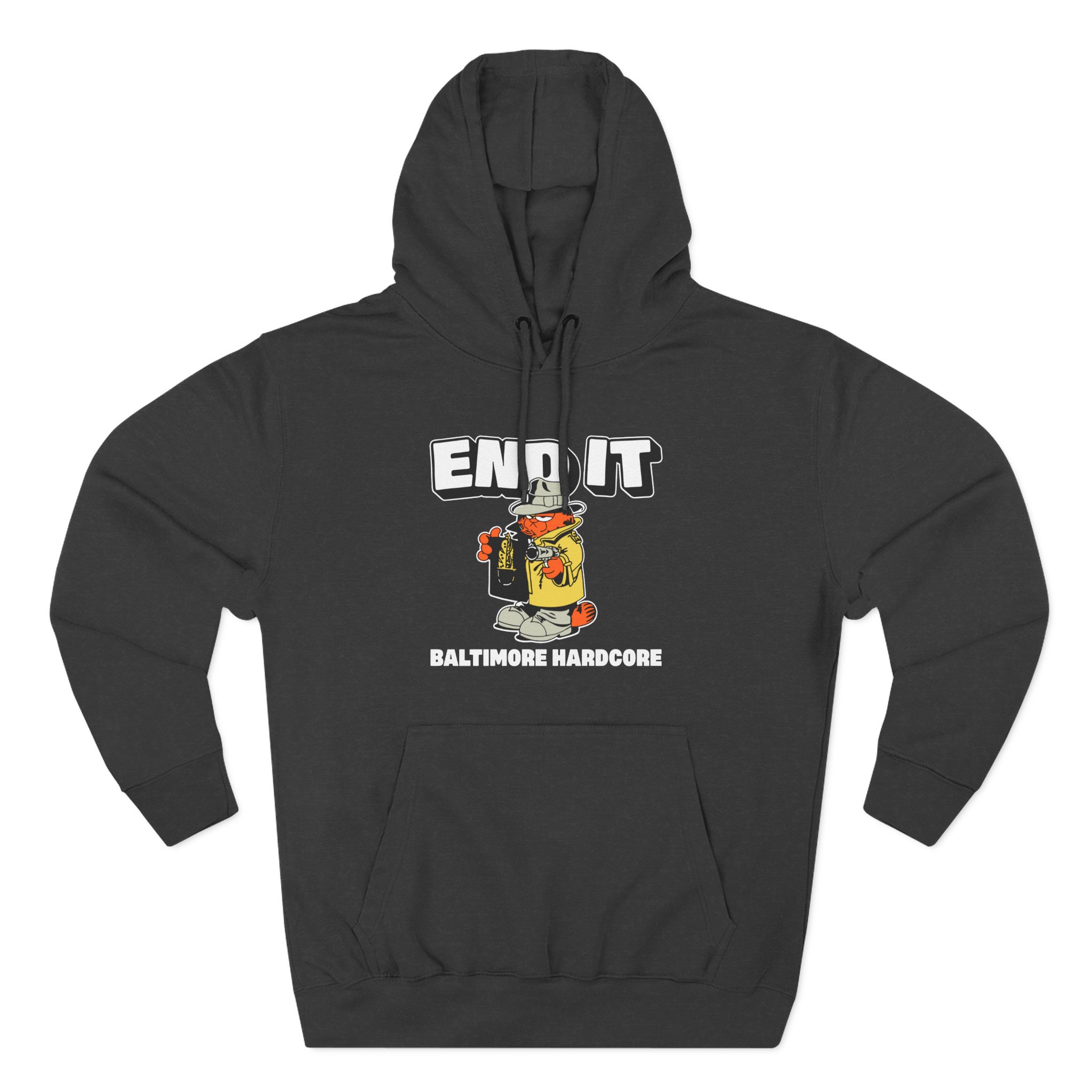 End It Baltimore Hardcore Three-Panel Fleece Hoodie