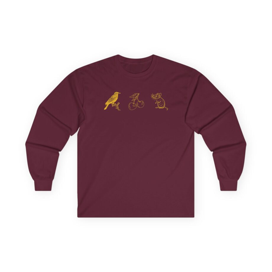 Armchair Expert Crow Cherry Mouse Unisex Ultra Cotton Long Sleeve Tee