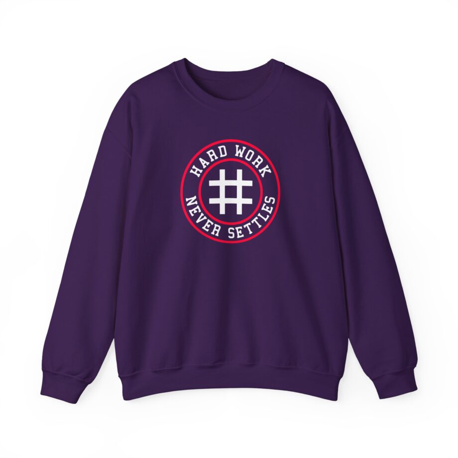 Trevor Bauer Hard Work Never Settles Unisex Heavy Blend™ Crewneck Sweatshirt