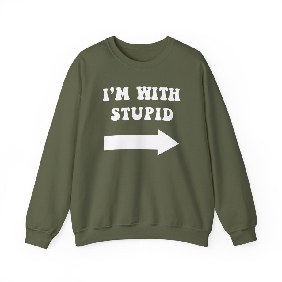 Jimmy Kimmel I'm With Stupid Unisex Heavy Blend™ Crewneck Sweatshirt