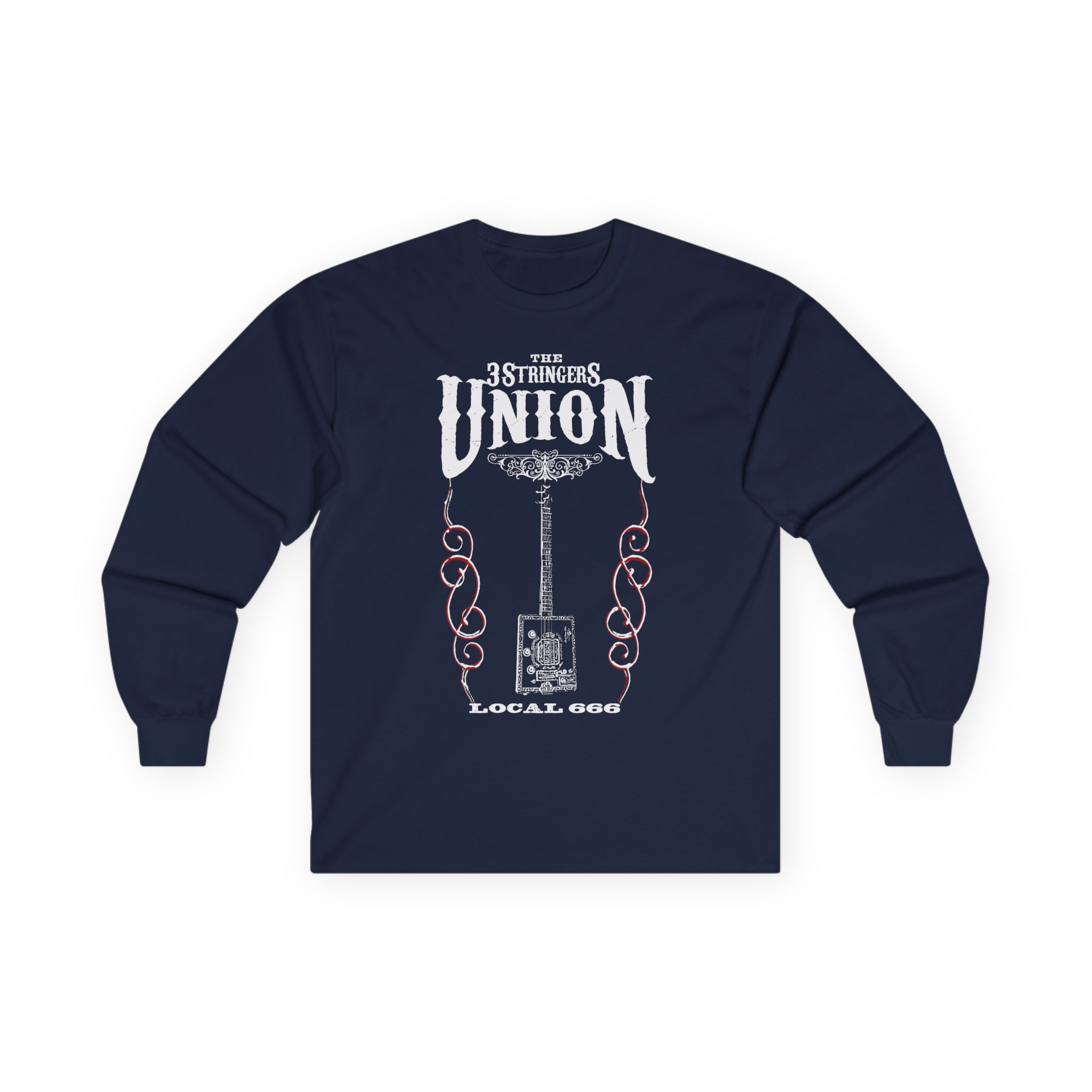 Seasick Steve Cigar Box Guitar 3 Stringers Unisex Ultra Cotton Long Sleeve Tee