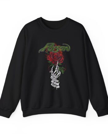 Poison Every Rose Has Its Thorn Unisex Heavy Blend™ Crewneck Sweatshirt