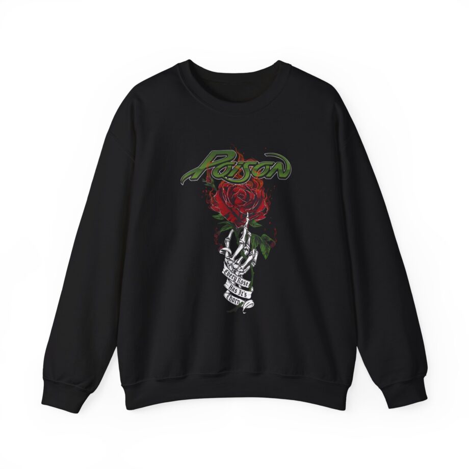 Poison Every Rose Has Its Thorn Unisex Heavy Blend™ Crewneck Sweatshirt