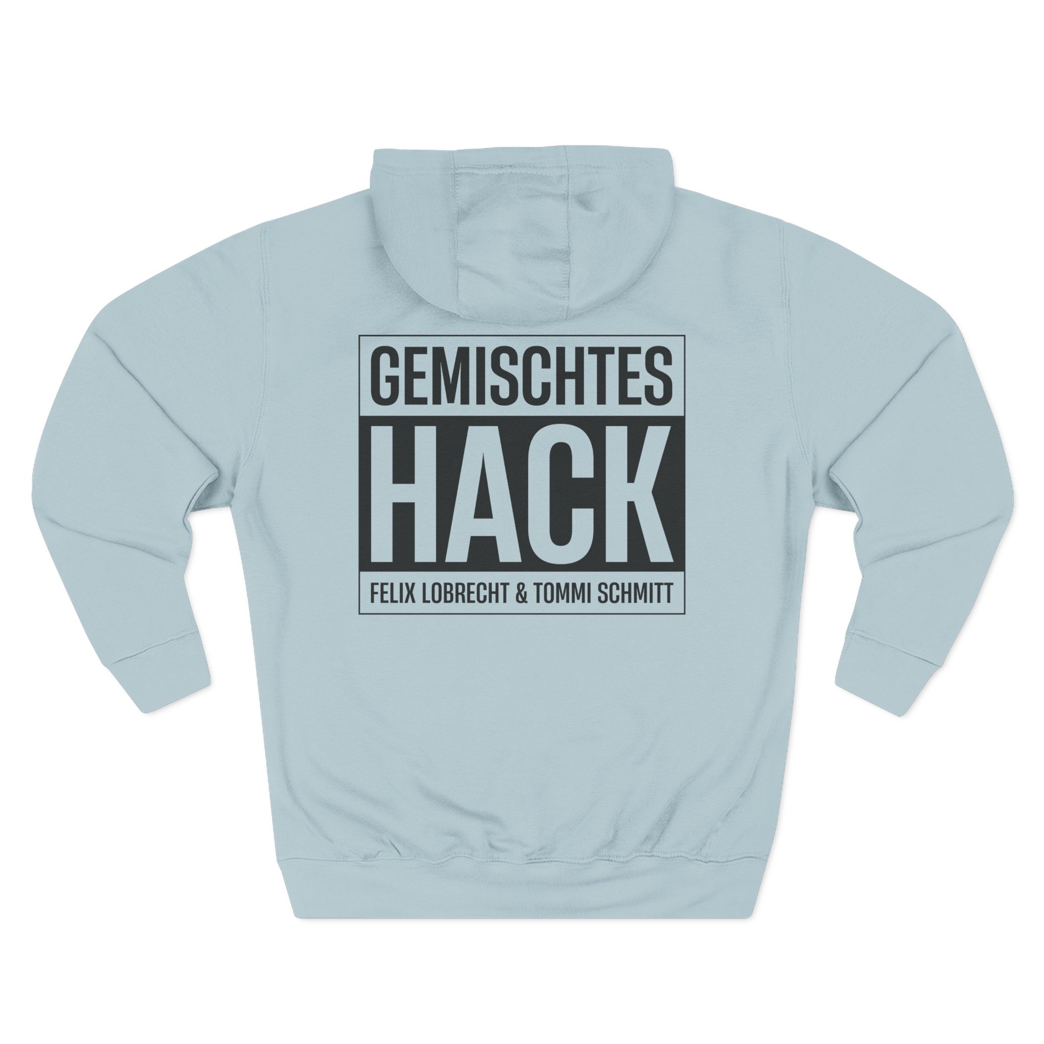 Gemischtes Hack Logo Three-Panel Fleece Hoodie