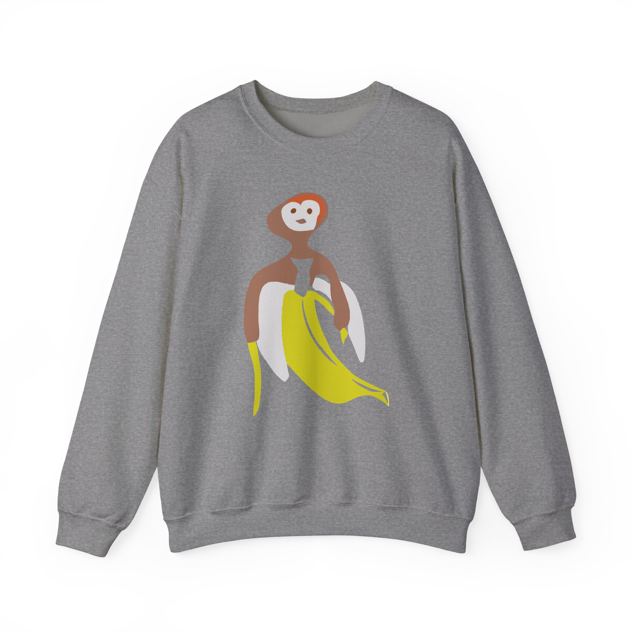 Spoonkid Inspired Banana Unisex Heavy Blendâ„¢ Crewneck Sweatshirt