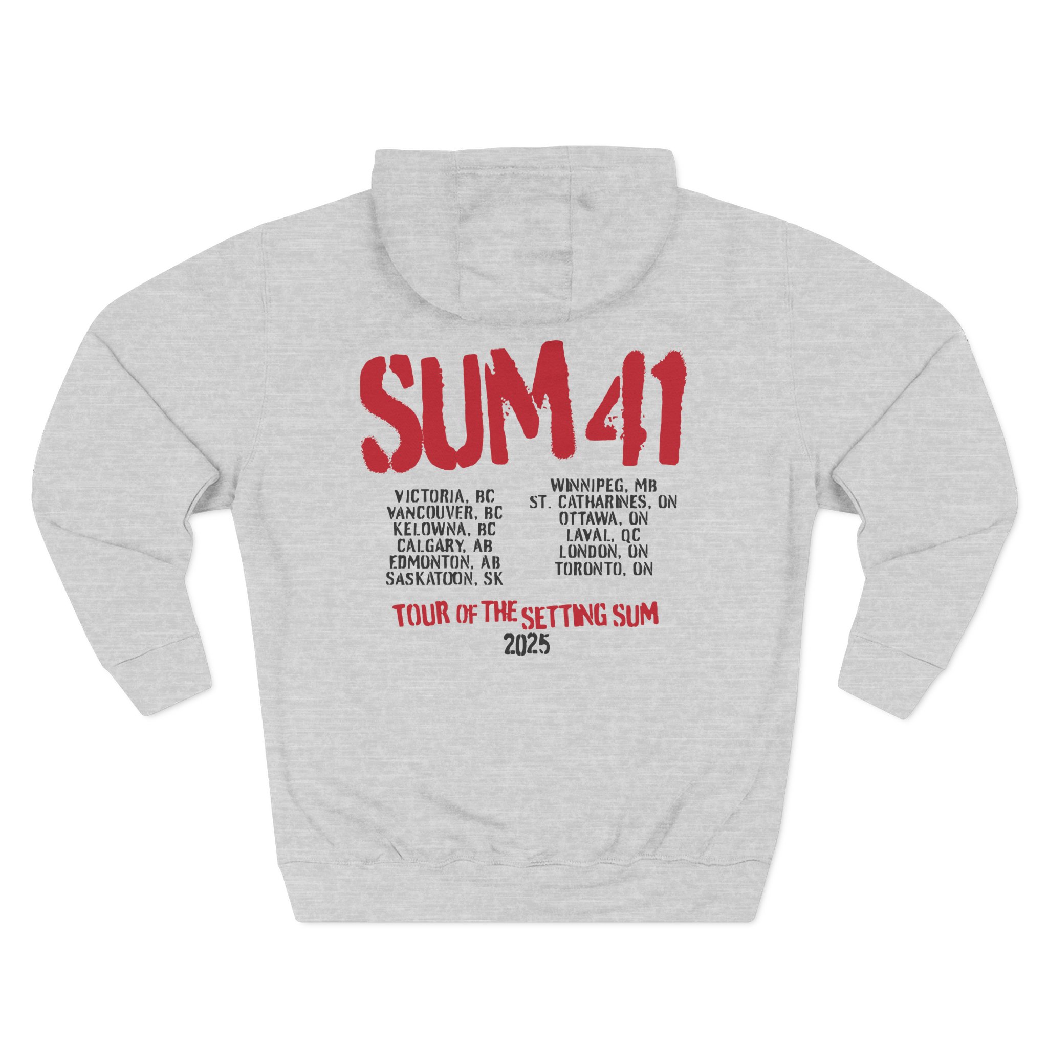 Sum 41 the Final Tour Three-Panel Fleece Hoodie