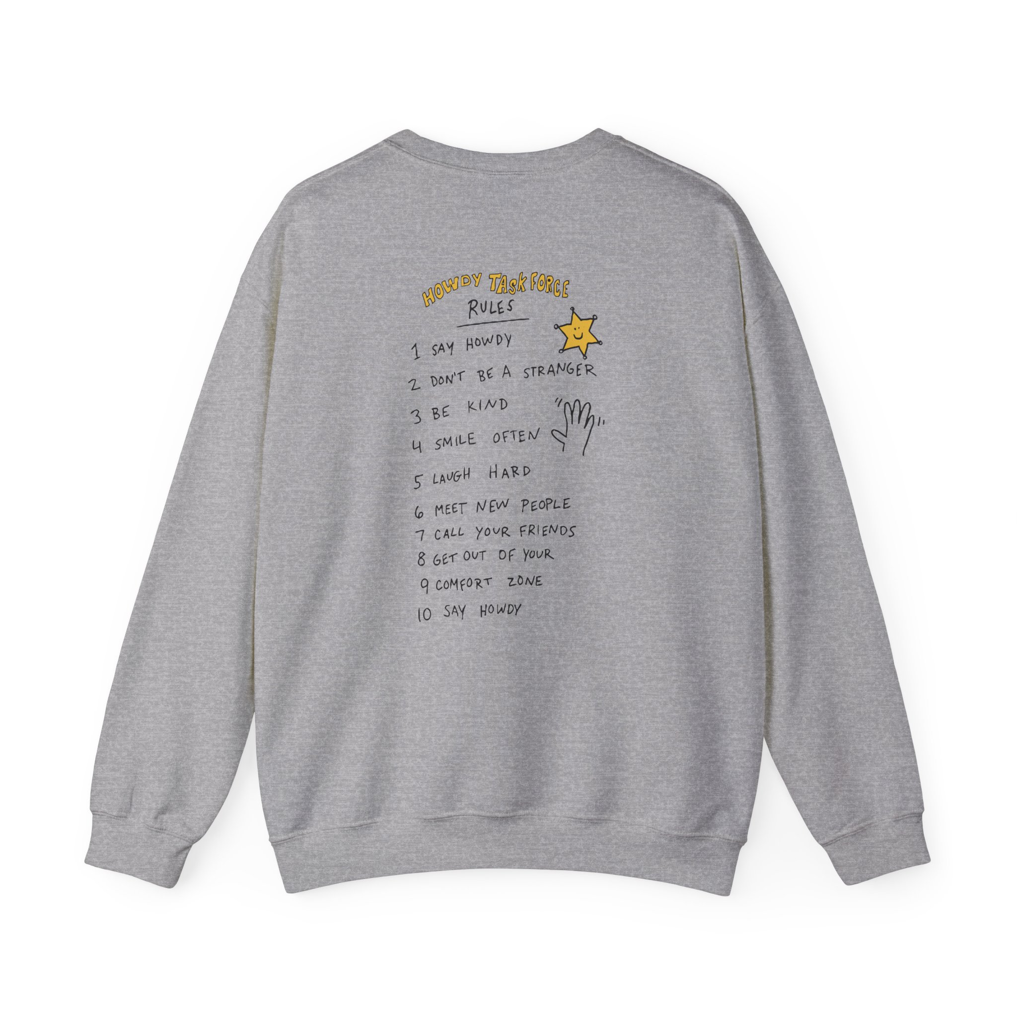 Ryan Trahan Howdy Task Force Unisex Heavy Blendâ„¢ Crewneck Sweatshirt