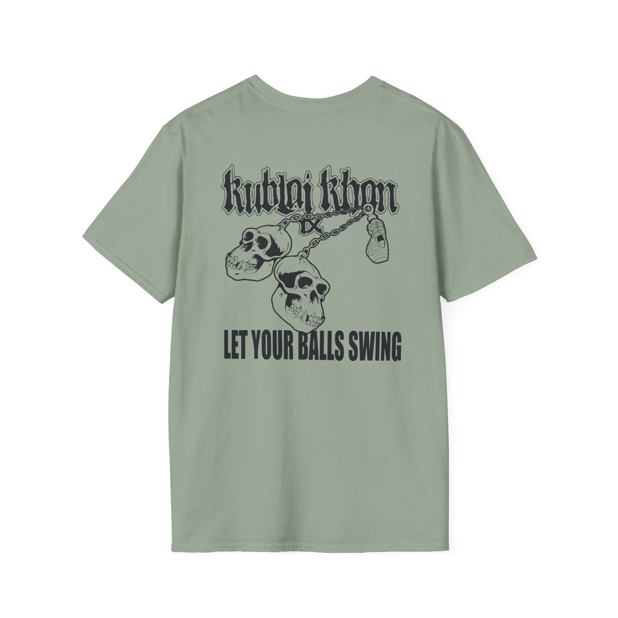 Kublai Khan - Let the Balls Swing Natural Unisex Softstyle T-Shirt