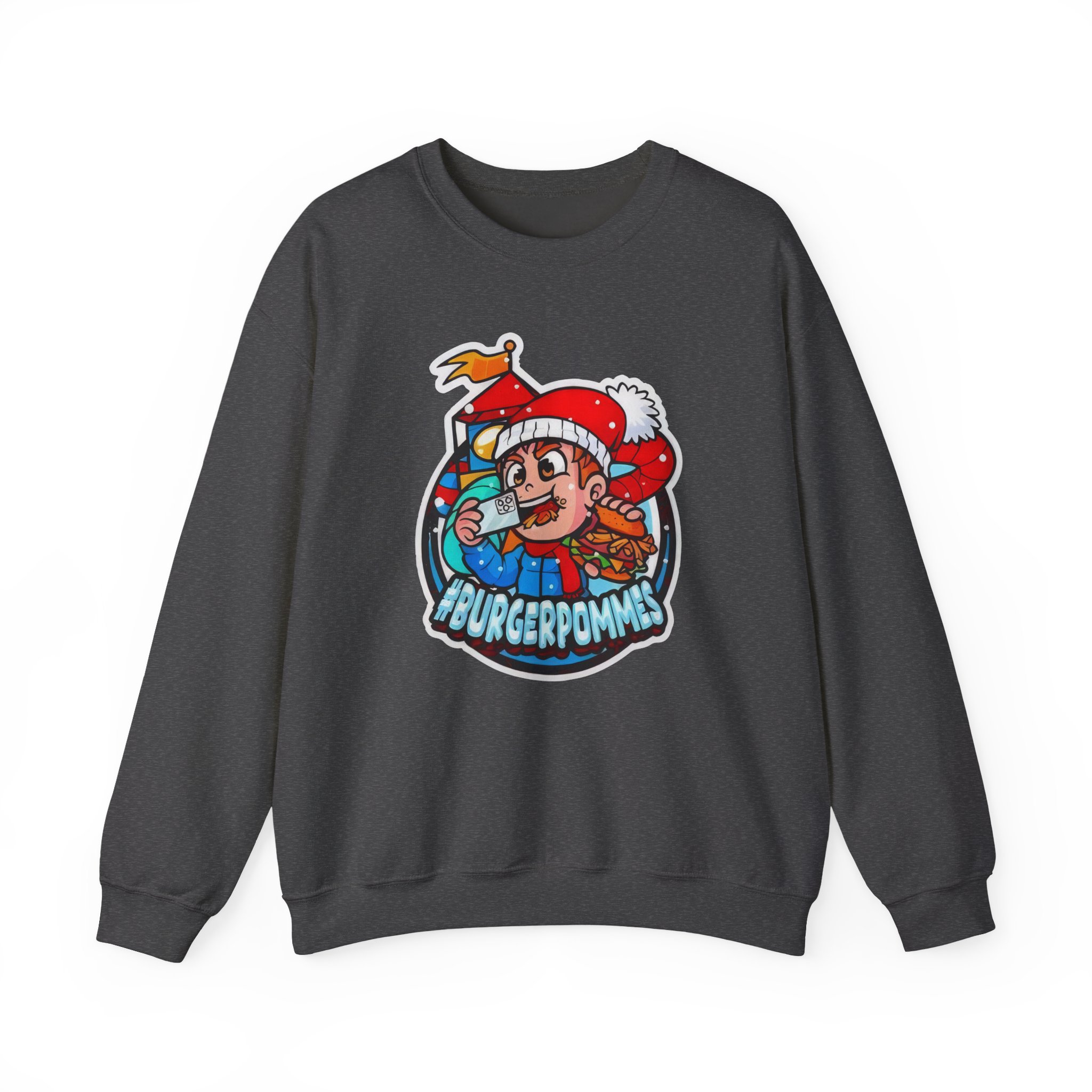 Burger Pommes Unisex Heavy Blendâ„¢ Crewneck Sweatshirt