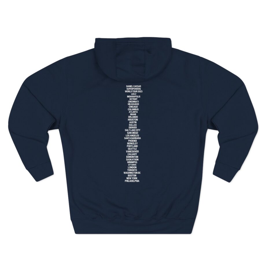 Daniel Caesar Superpowers World Tour Three-Panel Fleece Hoodie