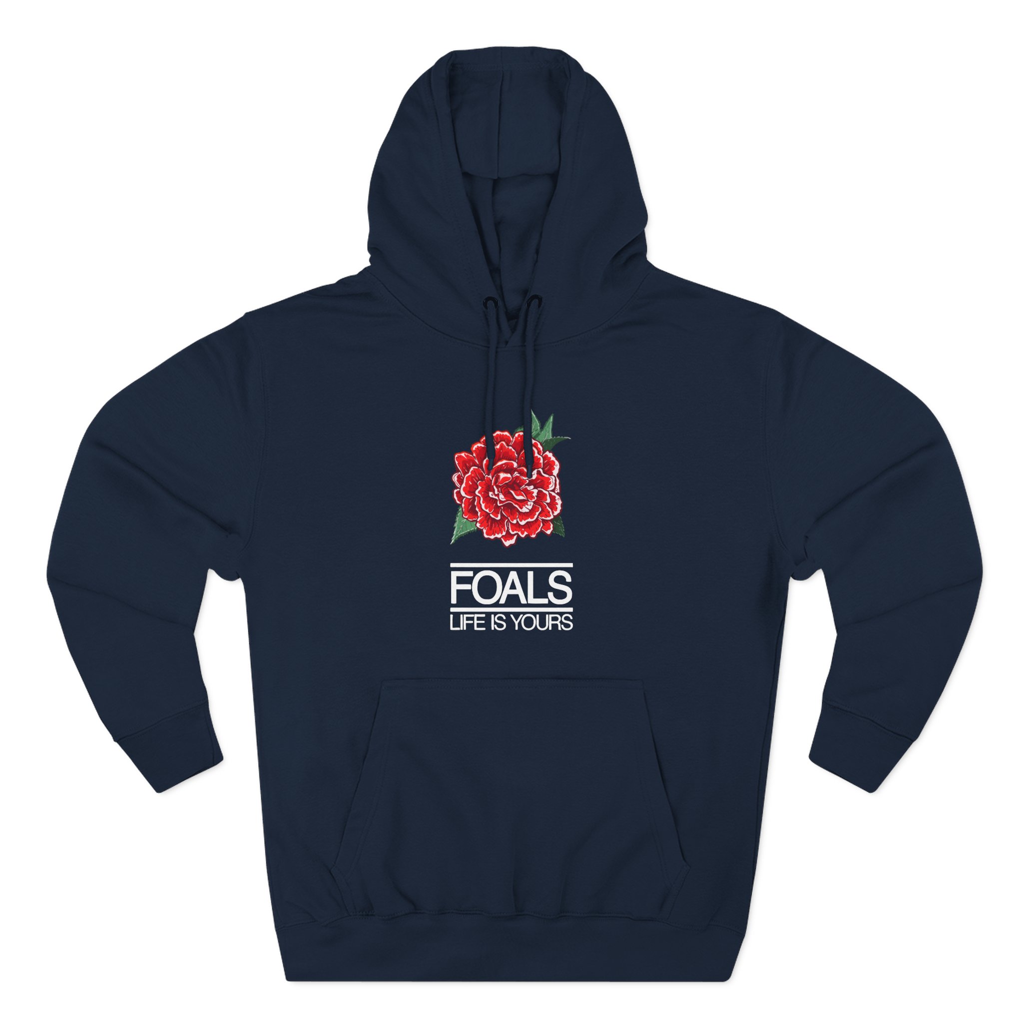 Foals Red Rose Three-Panel Fleece Hoodie