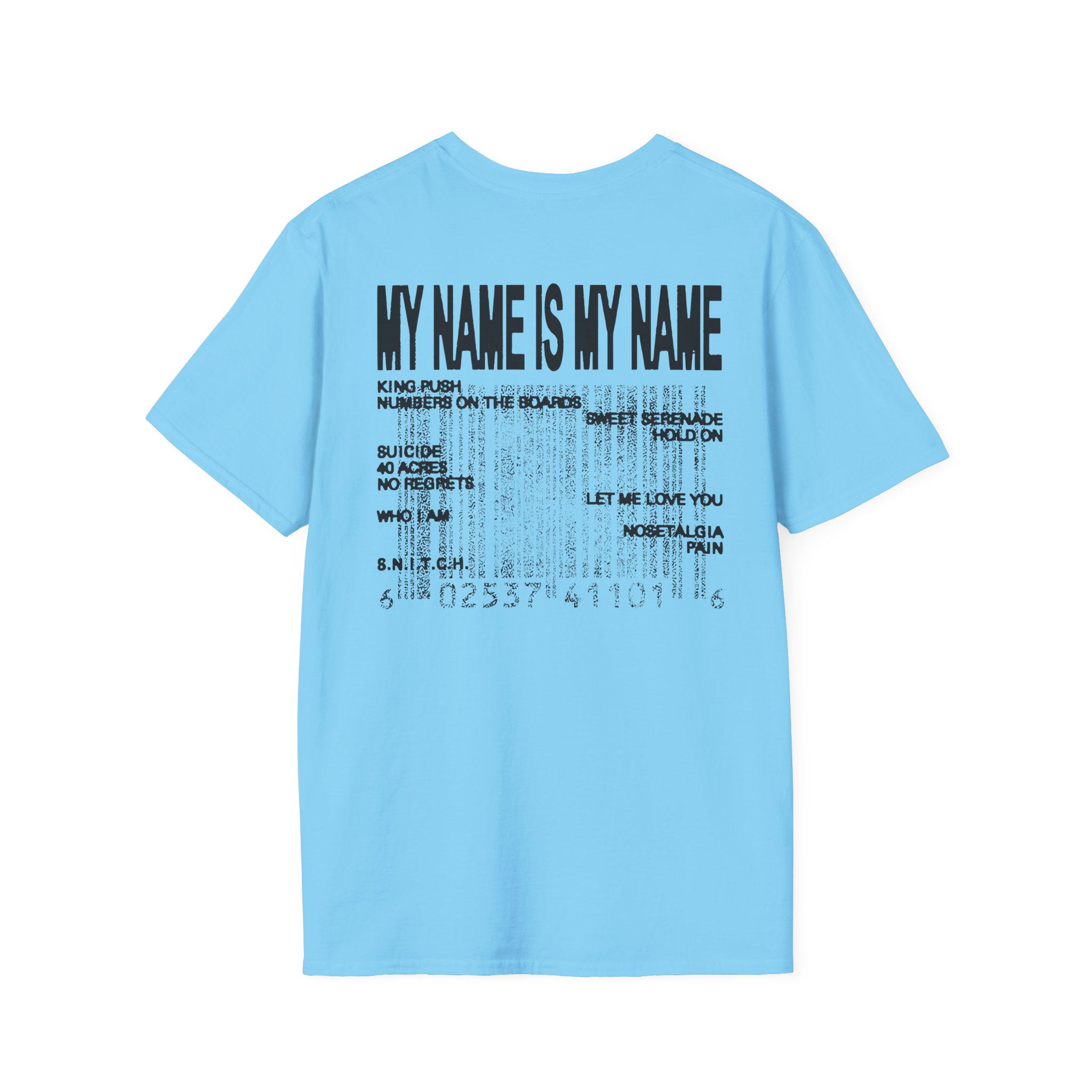 Clipse Mnimn Tracklist Unisex Softstyle T-Shirt