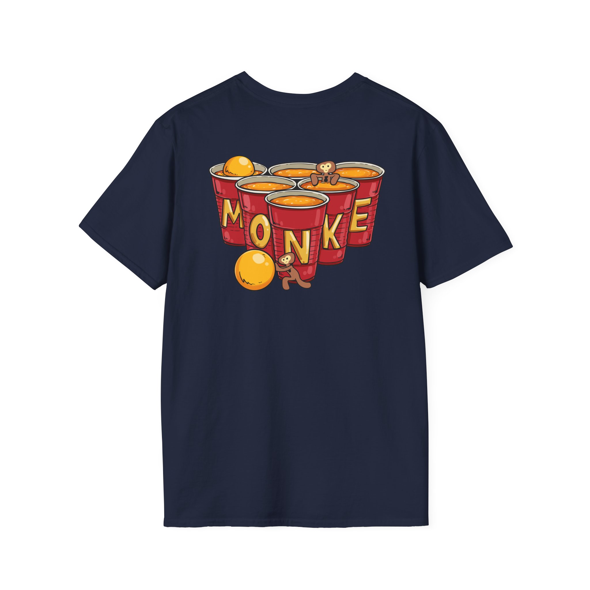 Spoonkidv Monke Pong Unisex Softstyle T-Shirt