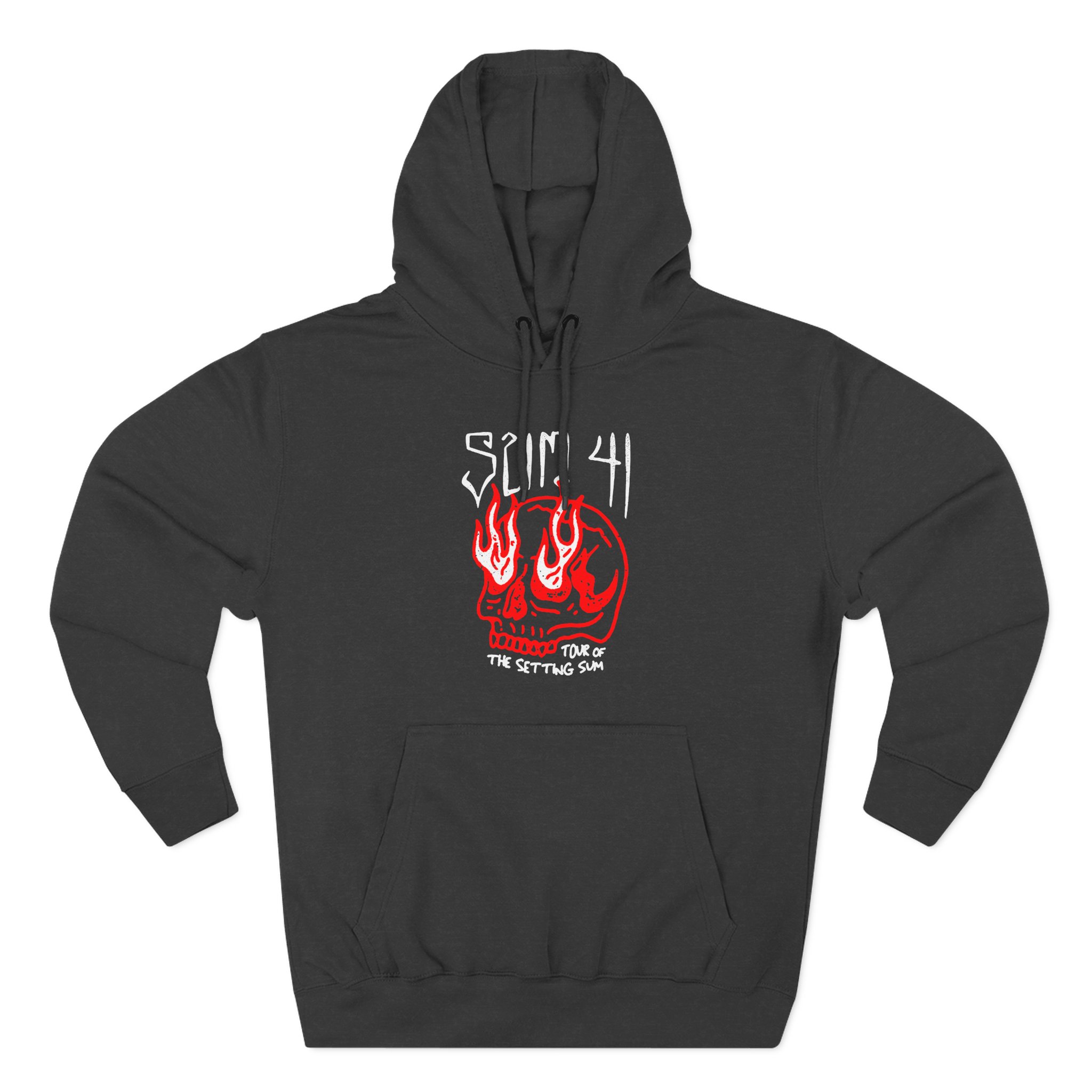 Sum 41 Skull Sketch Tour Three-Panel Fleece Hoodie