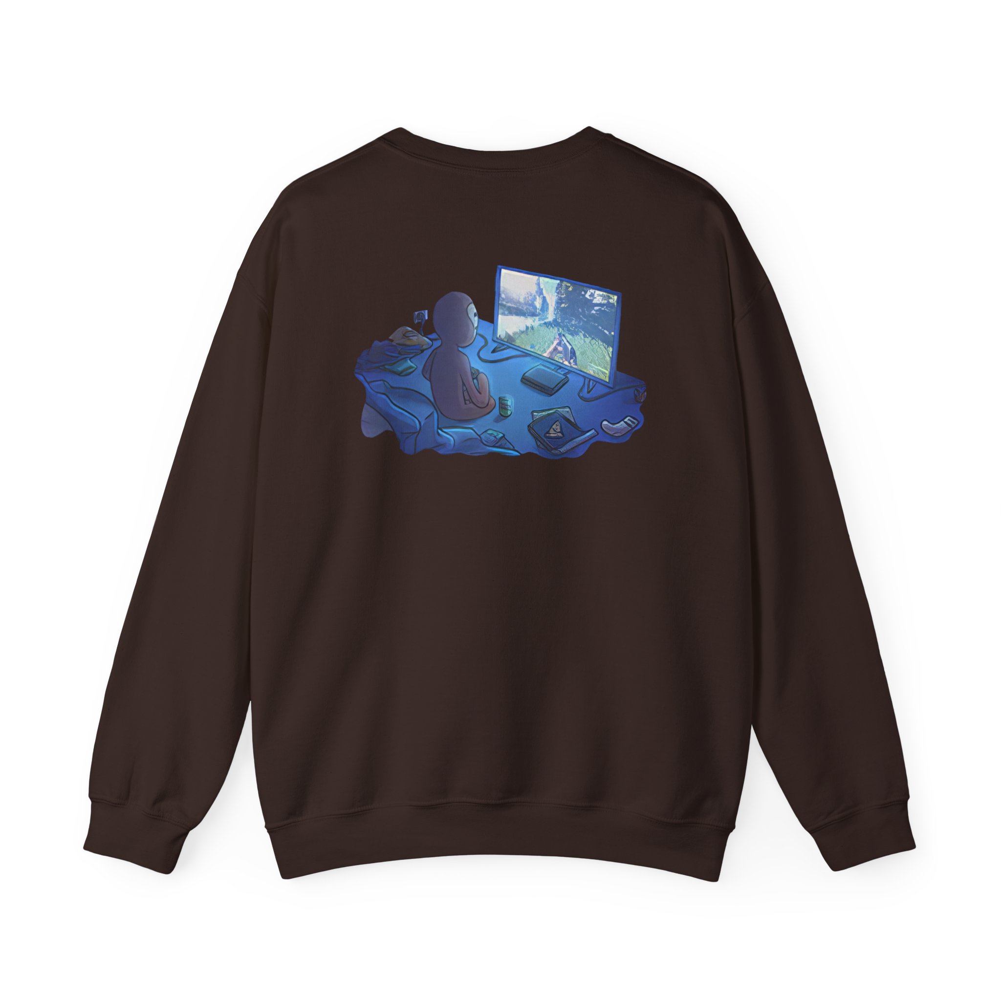 Spoonkid  Rust Monke Unisex Heavy Blendâ„¢ Crewneck Sweatshirt