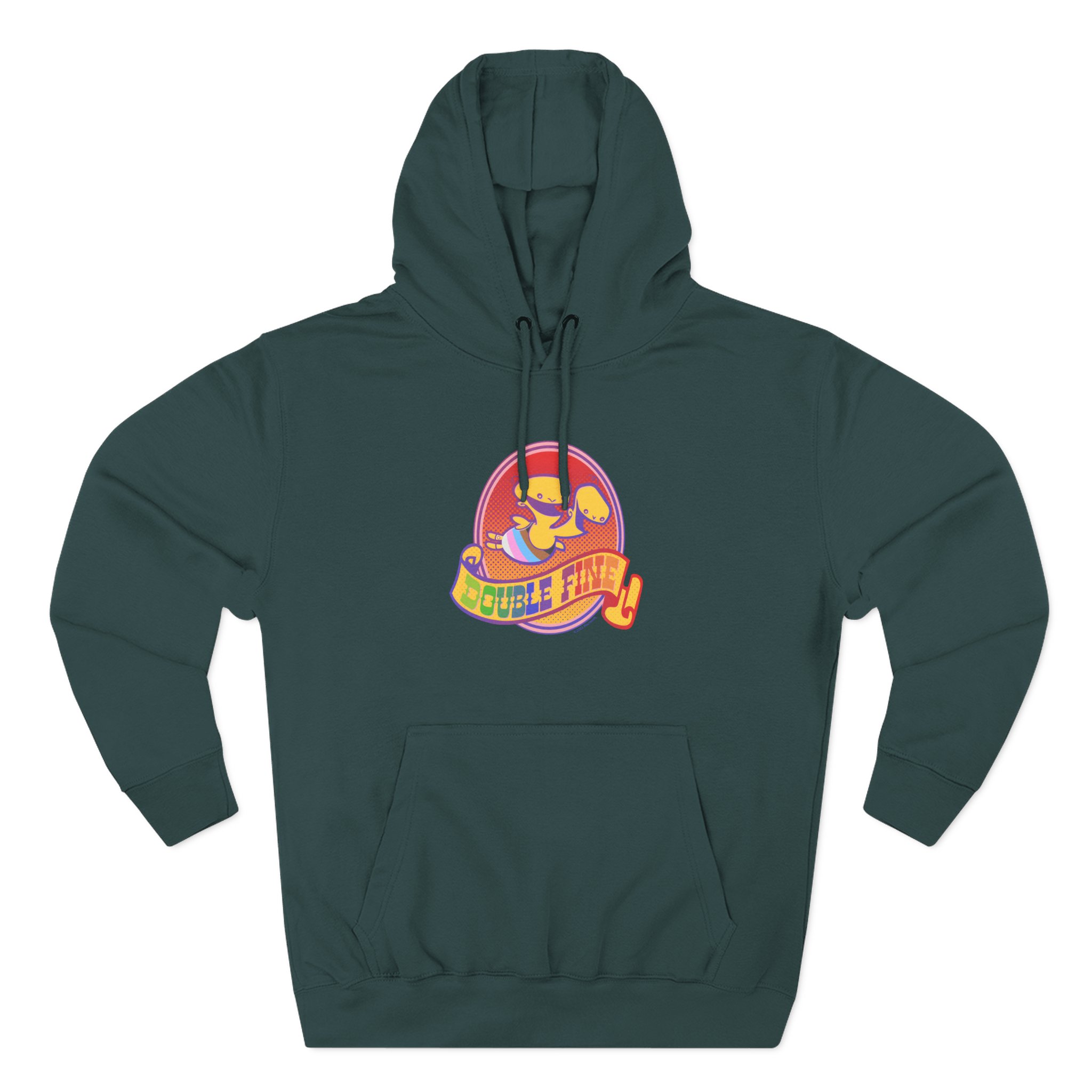 Double Fine Pride Three-Panel Fleece Hoodie