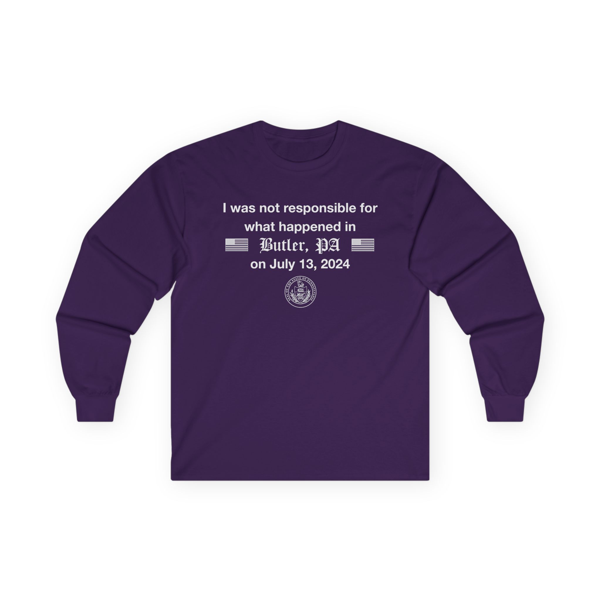 Jschlatt the Presidential Mishap Unisex Ultra Cotton Long Sleeve Tee