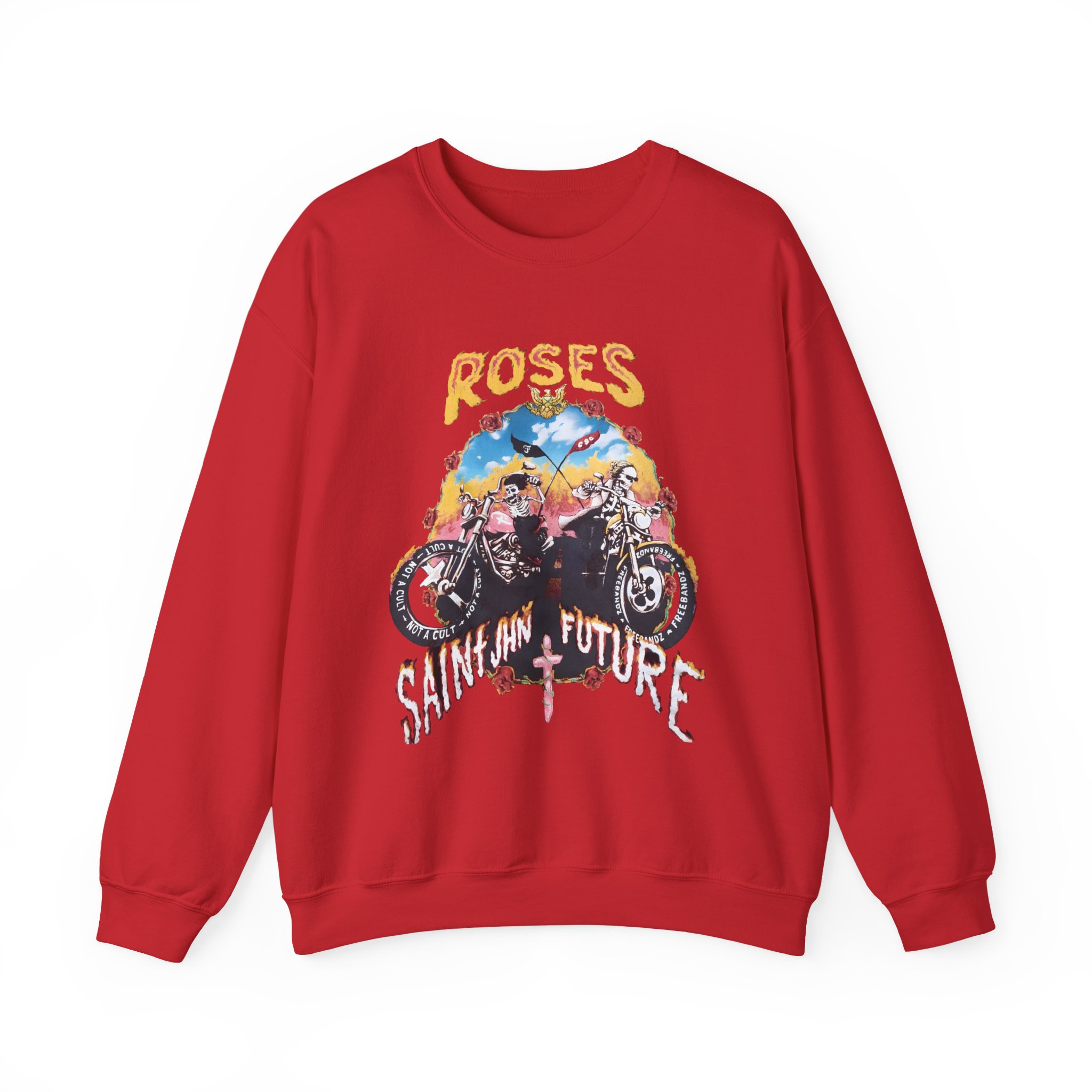 Saint Jhn Not a Cult X Freebandz Roses Unisex Heavy Blendâ„¢ Crewneck Sweatshirt