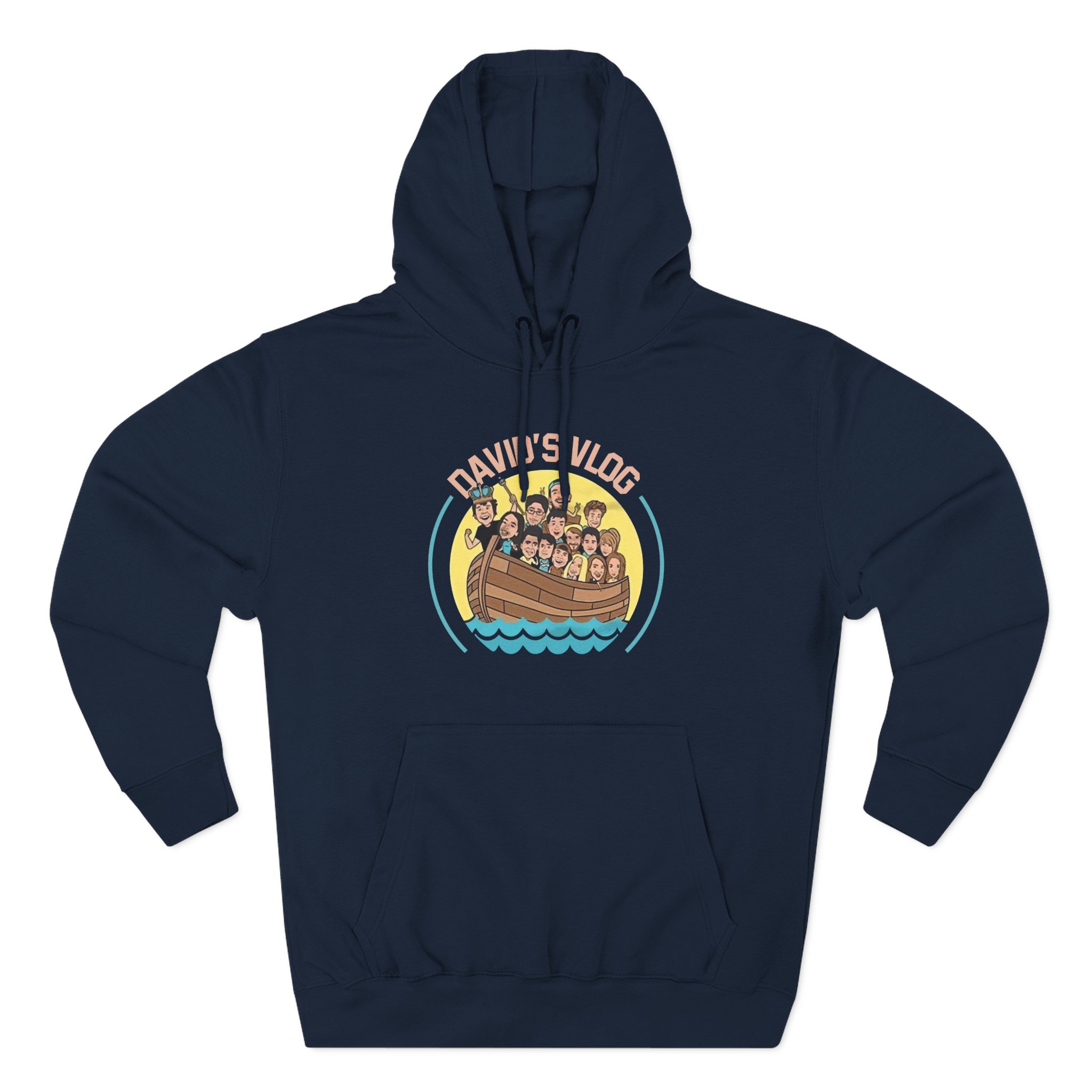 David Dobrik  David's Vlog Three-Panel Fleece Hoodie