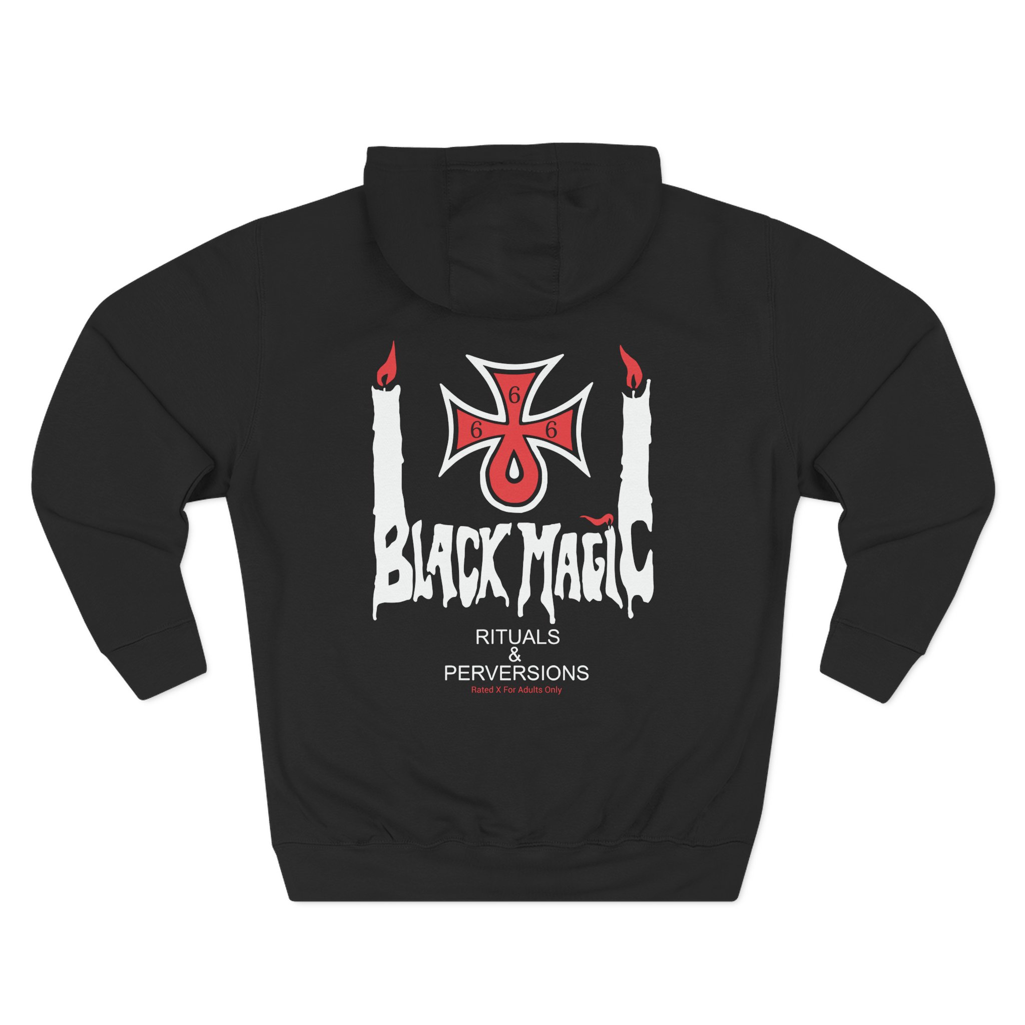 Black Magic Rituals & Perversions Three-Panel Fleece Hoodie