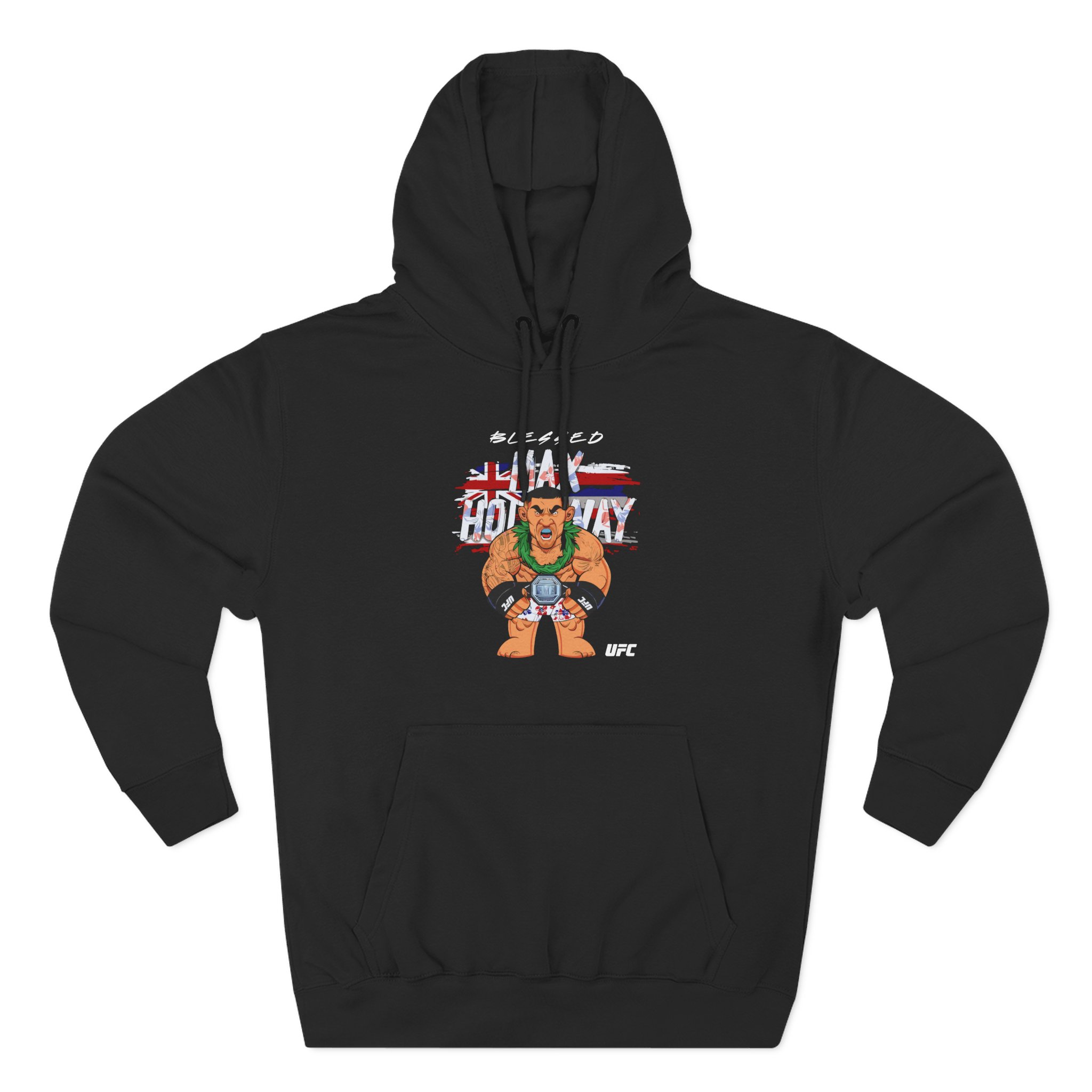 Max Holloway Big Shots Hawaii Three-Panel Fleece Hoodie