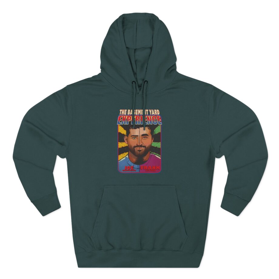 Split Face Basement Yard Experience Three-Panel Fleece Hoodie