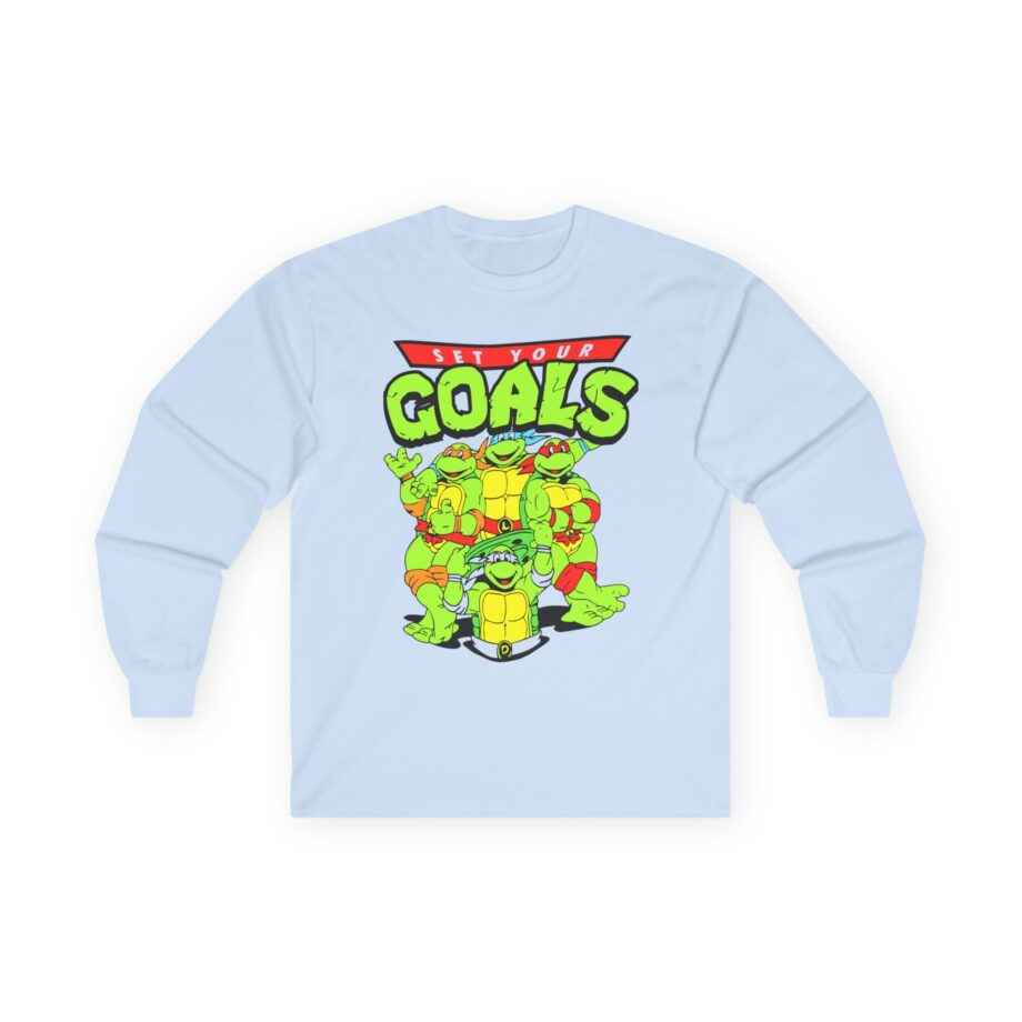 Set Your Goals Ninja Turtles Unisex Ultra Cotton Long Sleeve Tee