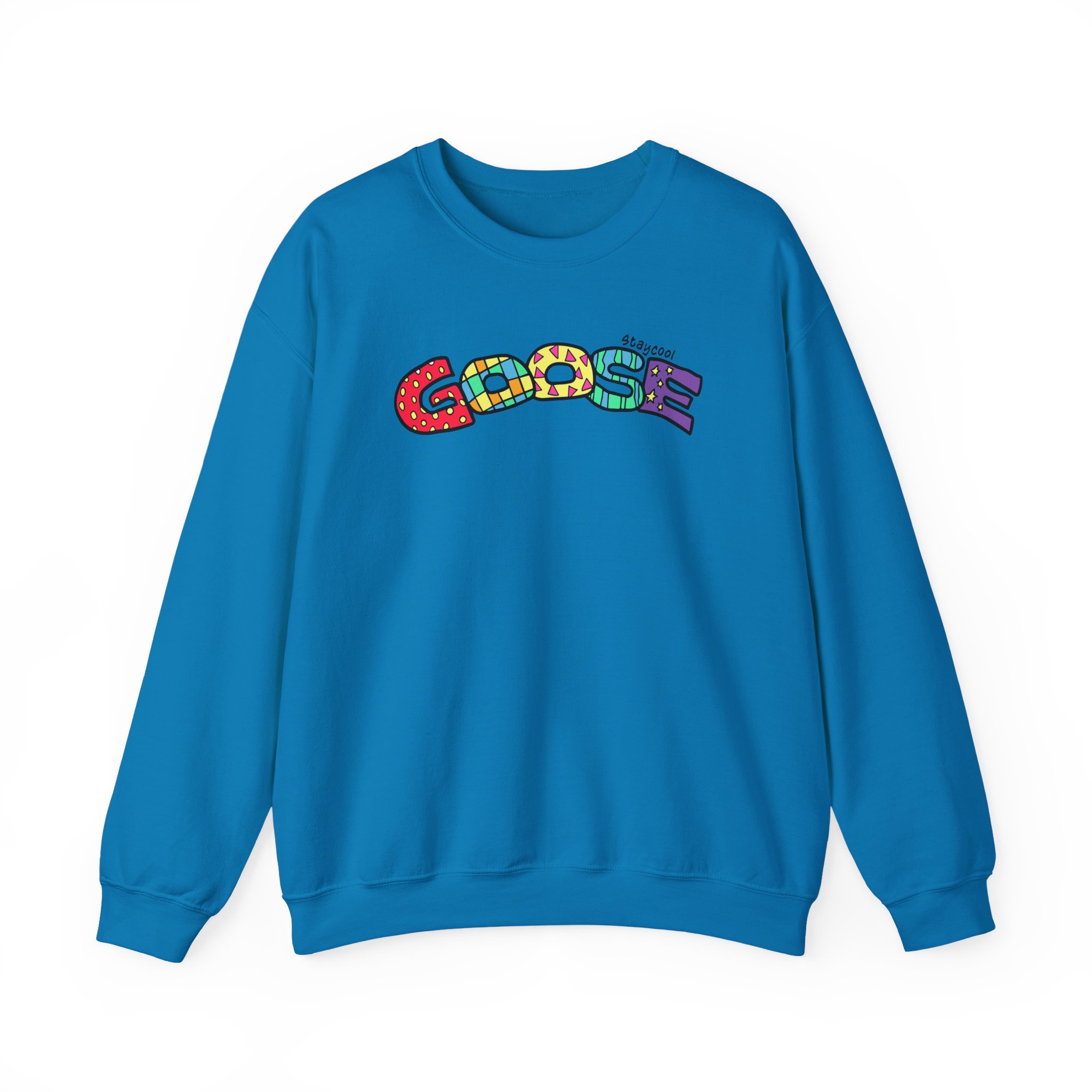 Goose x Staycool   Rainbow Unisex Heavy Blendâ„¢ Crewneck Sweatshirt