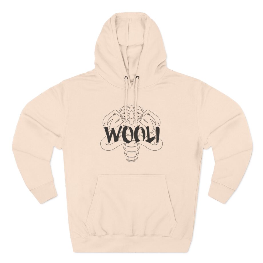 Wooli  Three-Panel Fleece Hoodie