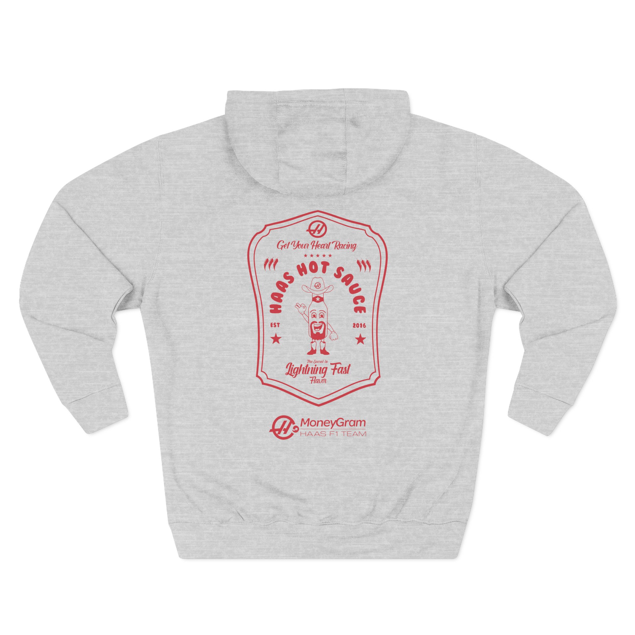 Haas F1 Hot Sauce Three-Panel Fleece Hoodie