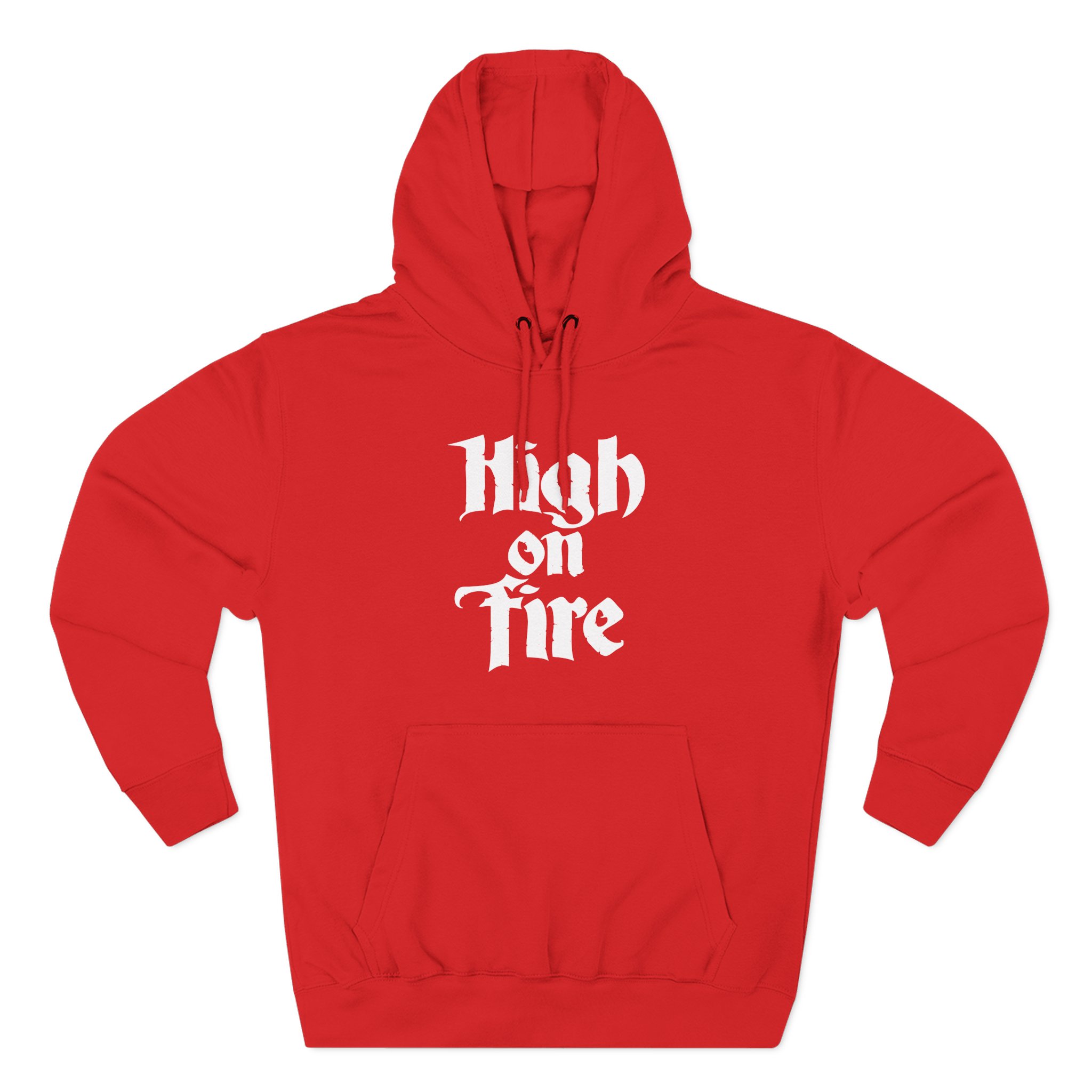 High on Fire Logo Three-Panel Fleece Hoodie