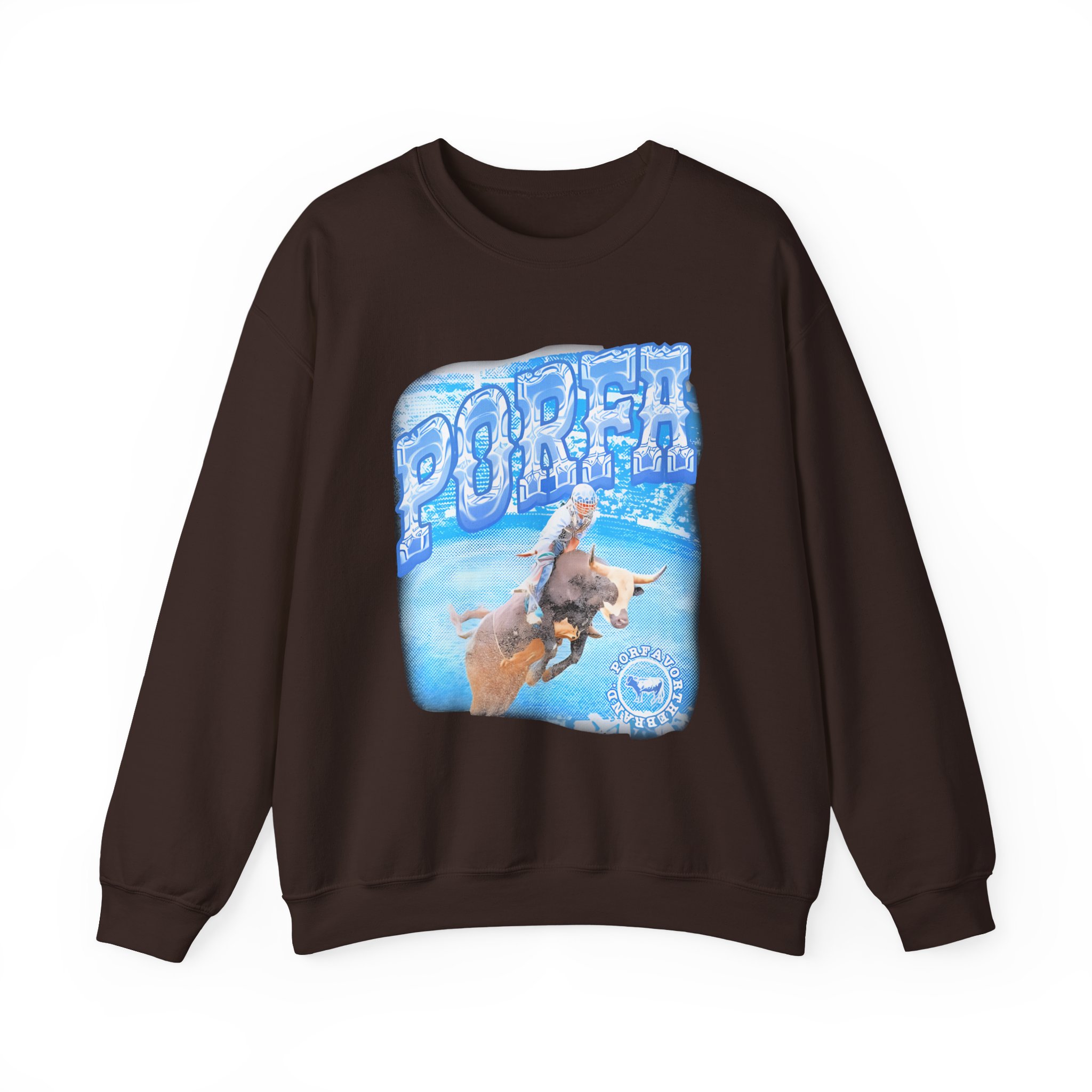 Porfa Rodeo Por Favor Unisex Heavy Blendâ„¢ Crewneck Sweatshirt