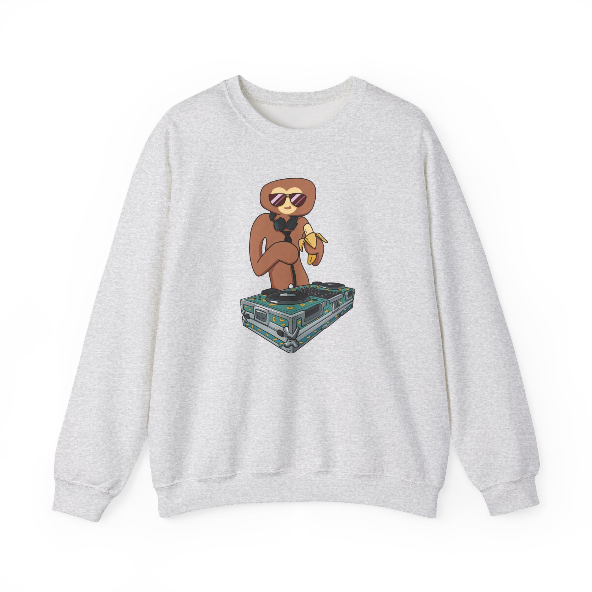 Spoonkid Dj Monke Unisex Heavy Blendâ„¢ Crewneck Sweatshirt