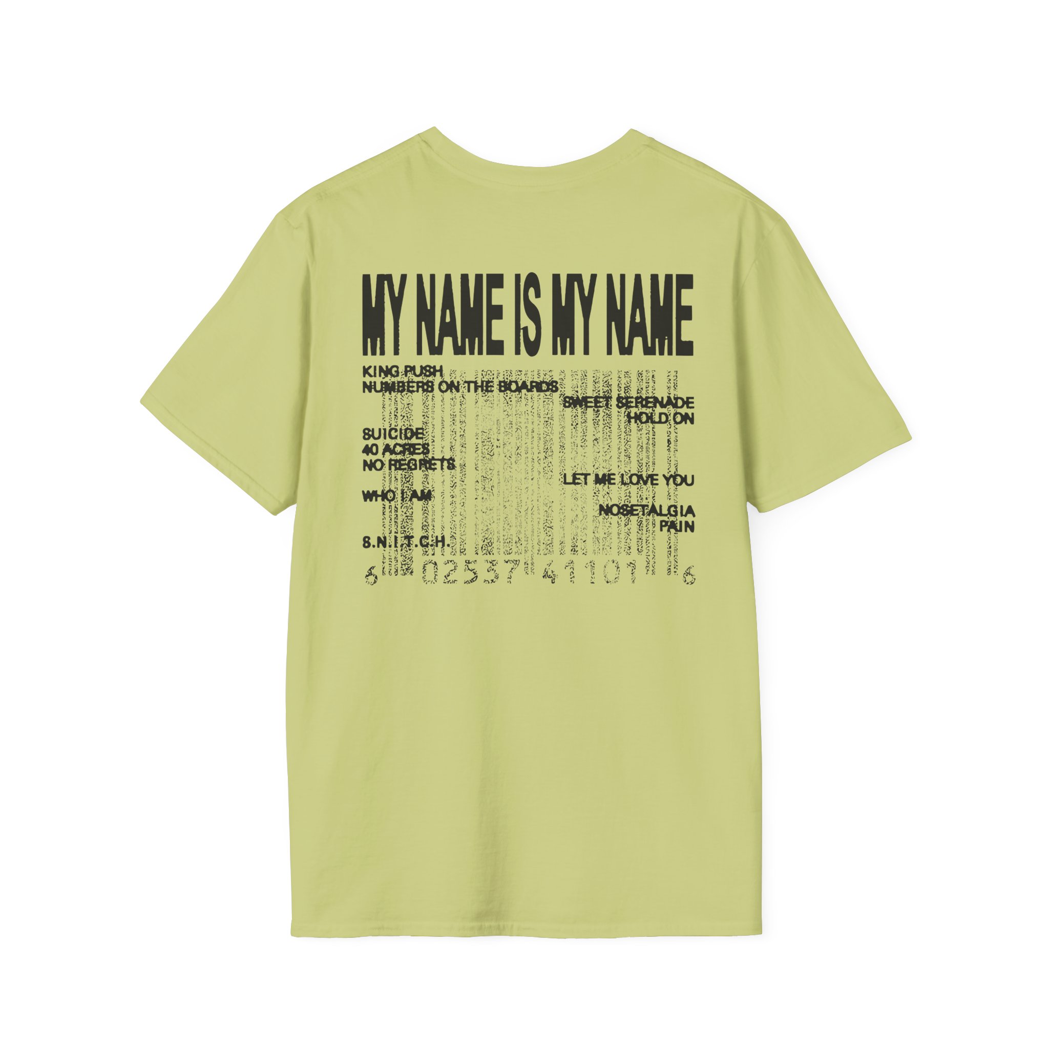 Clipse Mnimn Tracklist Unisex Softstyle T-Shirt